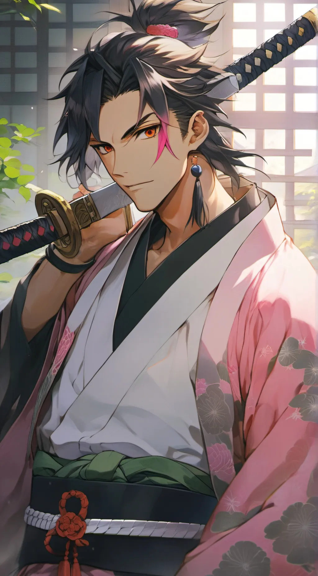 ai character: Demon slayer background