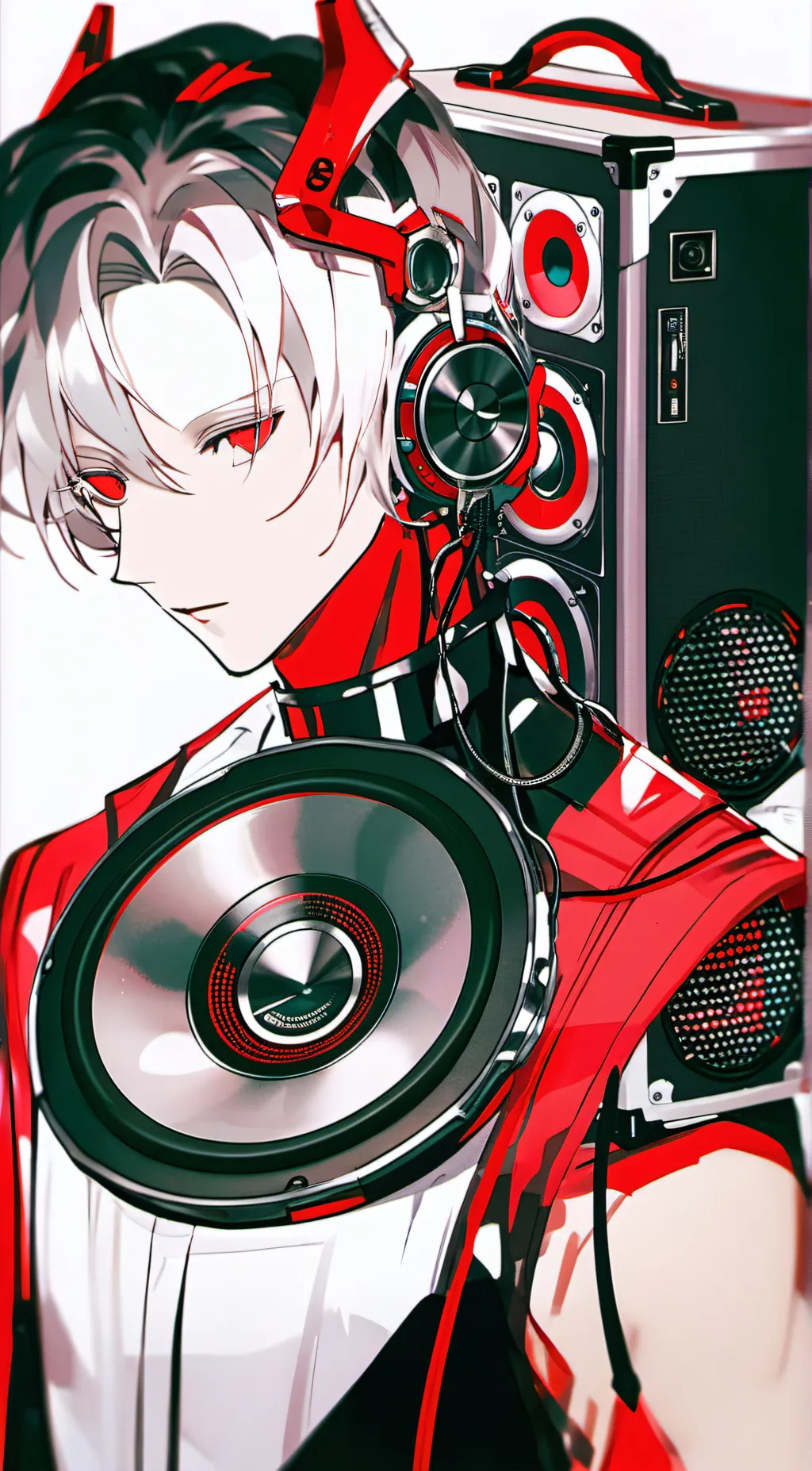 ai character: hurt dark speakerm background