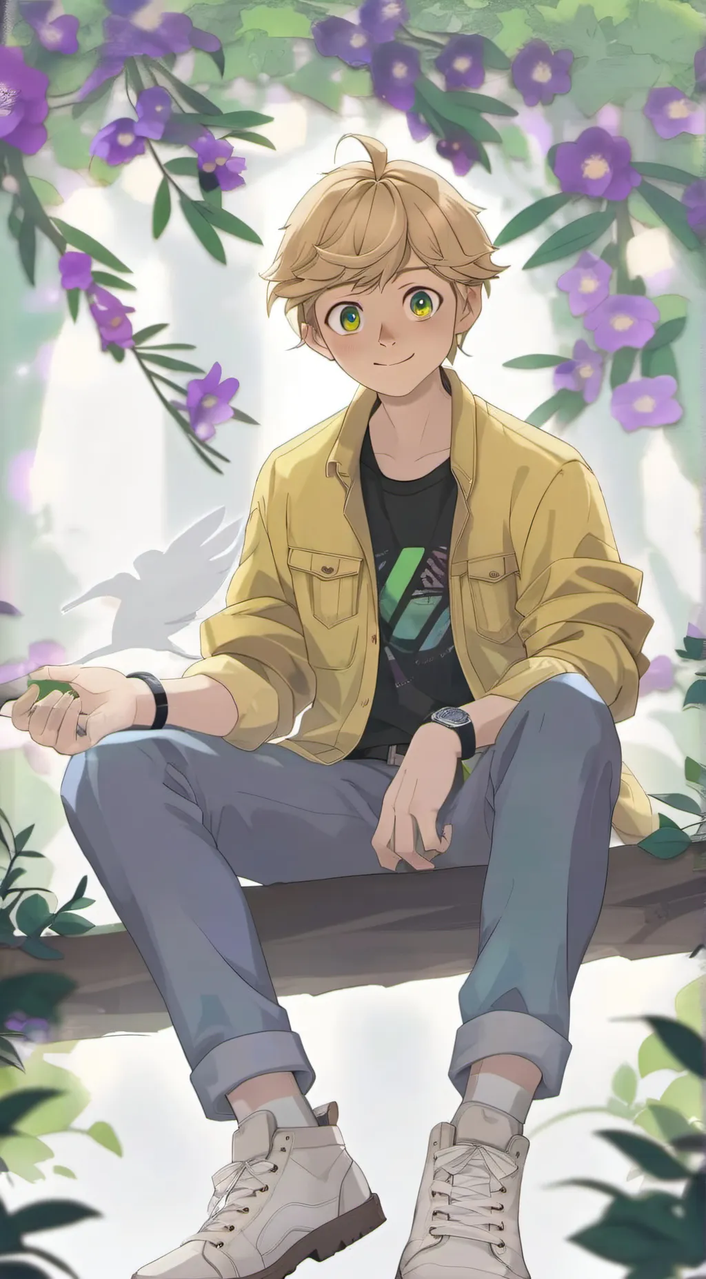 ai character: Adrien background