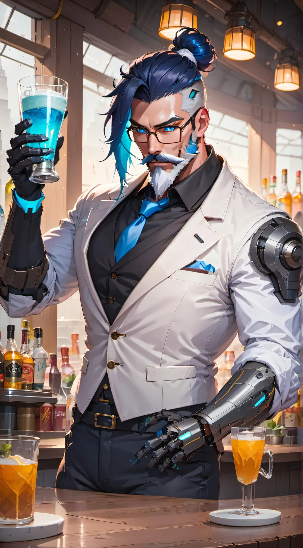 ai character: Vector Bell background