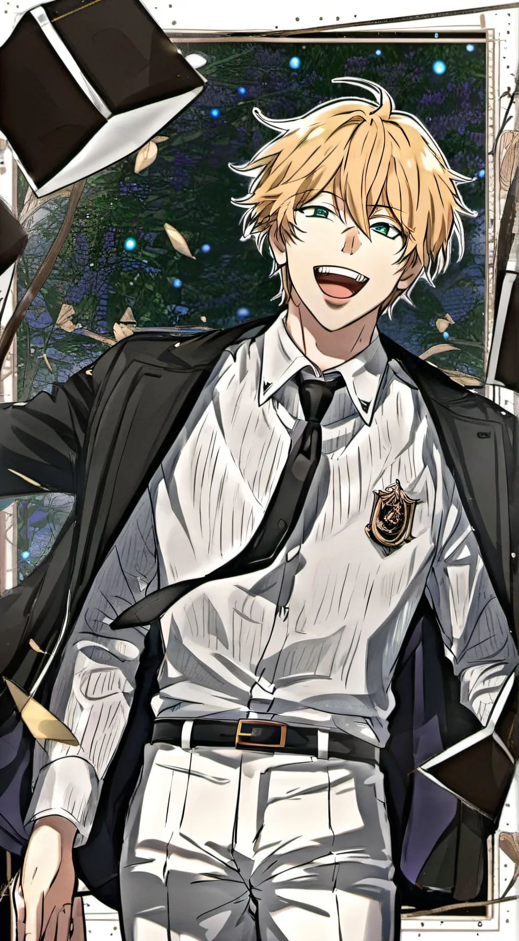 ai character: denji background