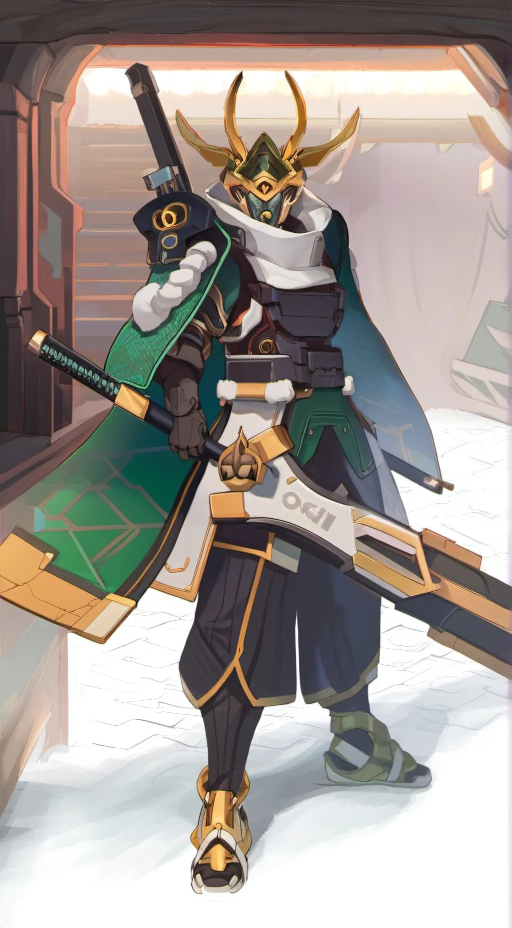 ai character: orisa A.H background