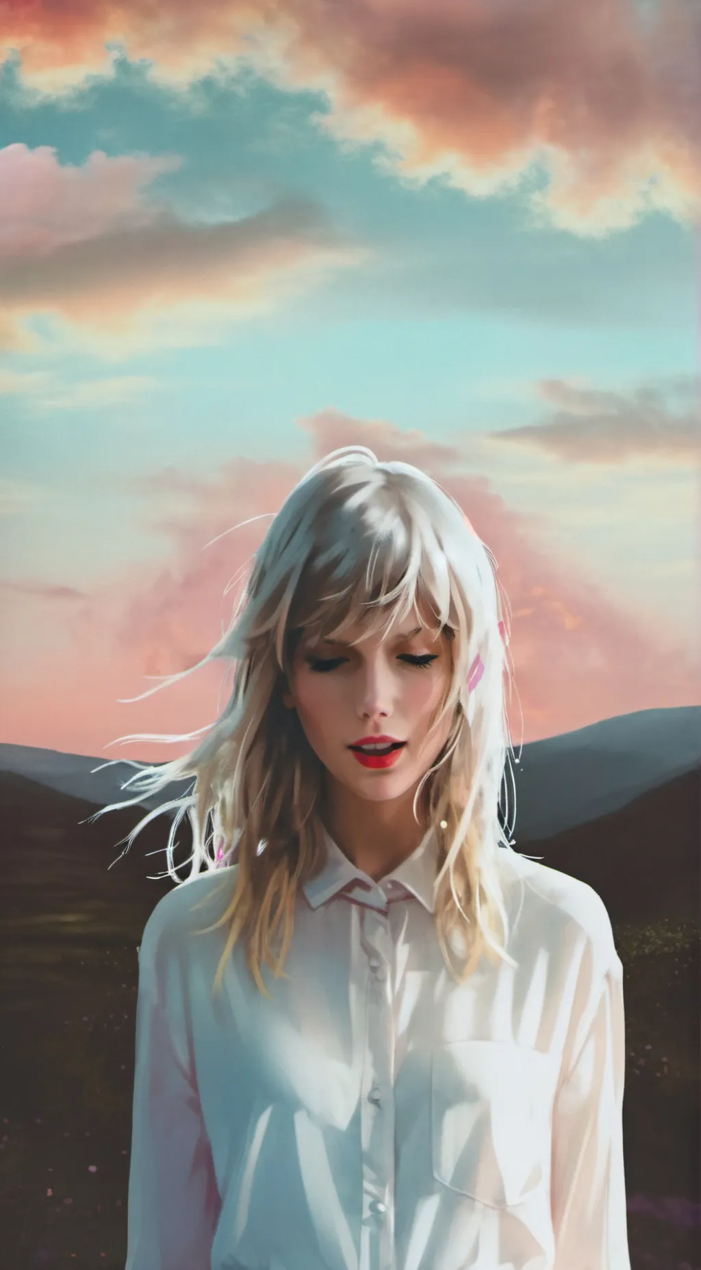 ai character: Taylor swift pees background
