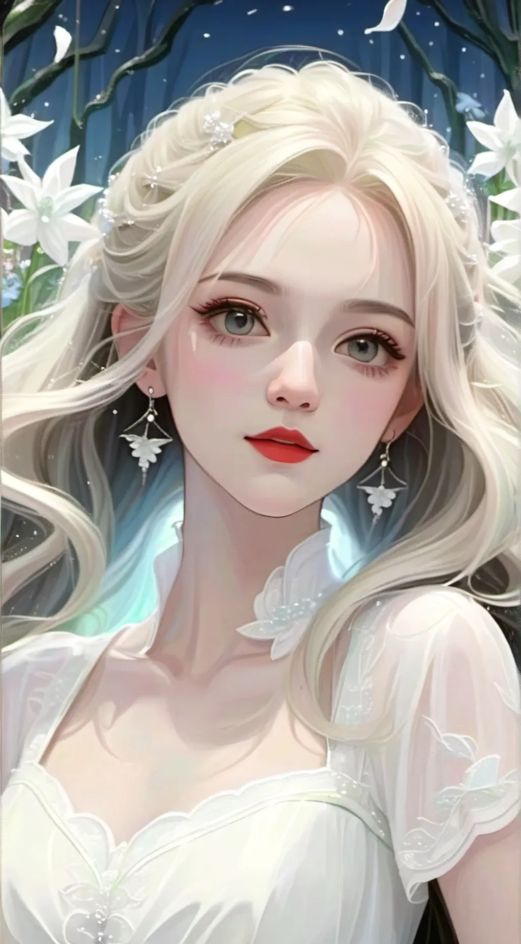 ai character: Winter background