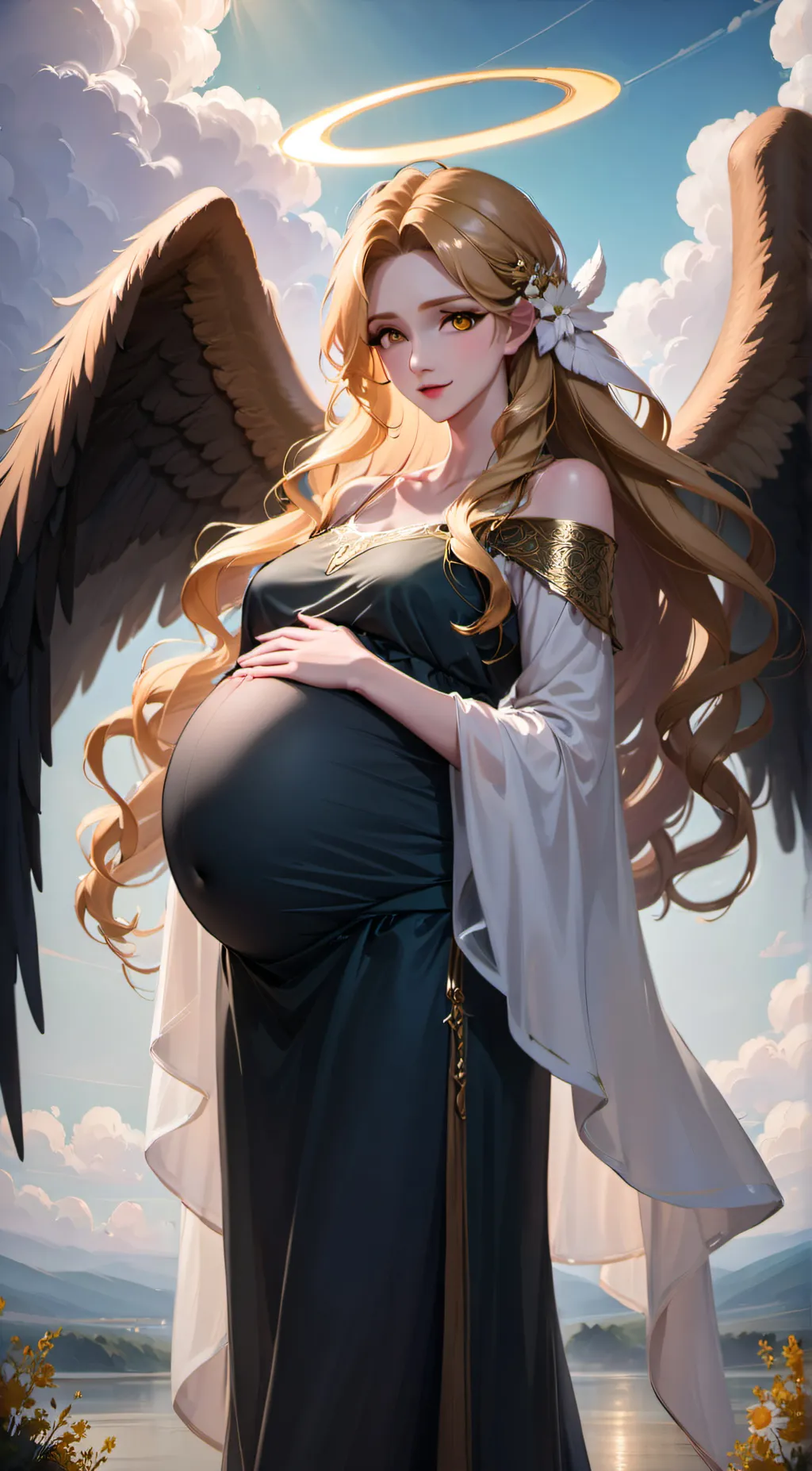 ai character: Holly the Angel background