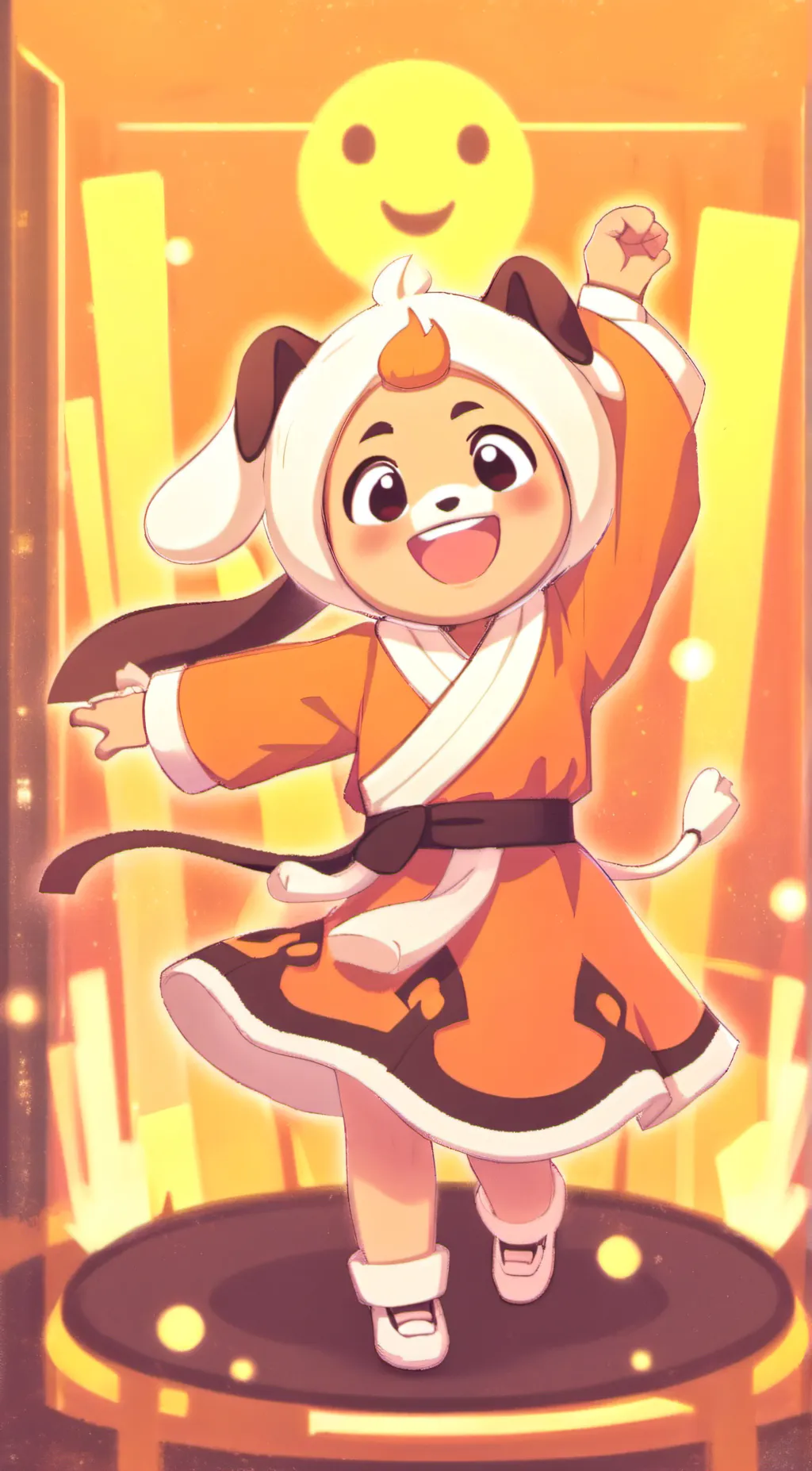 ai character: DogDay background