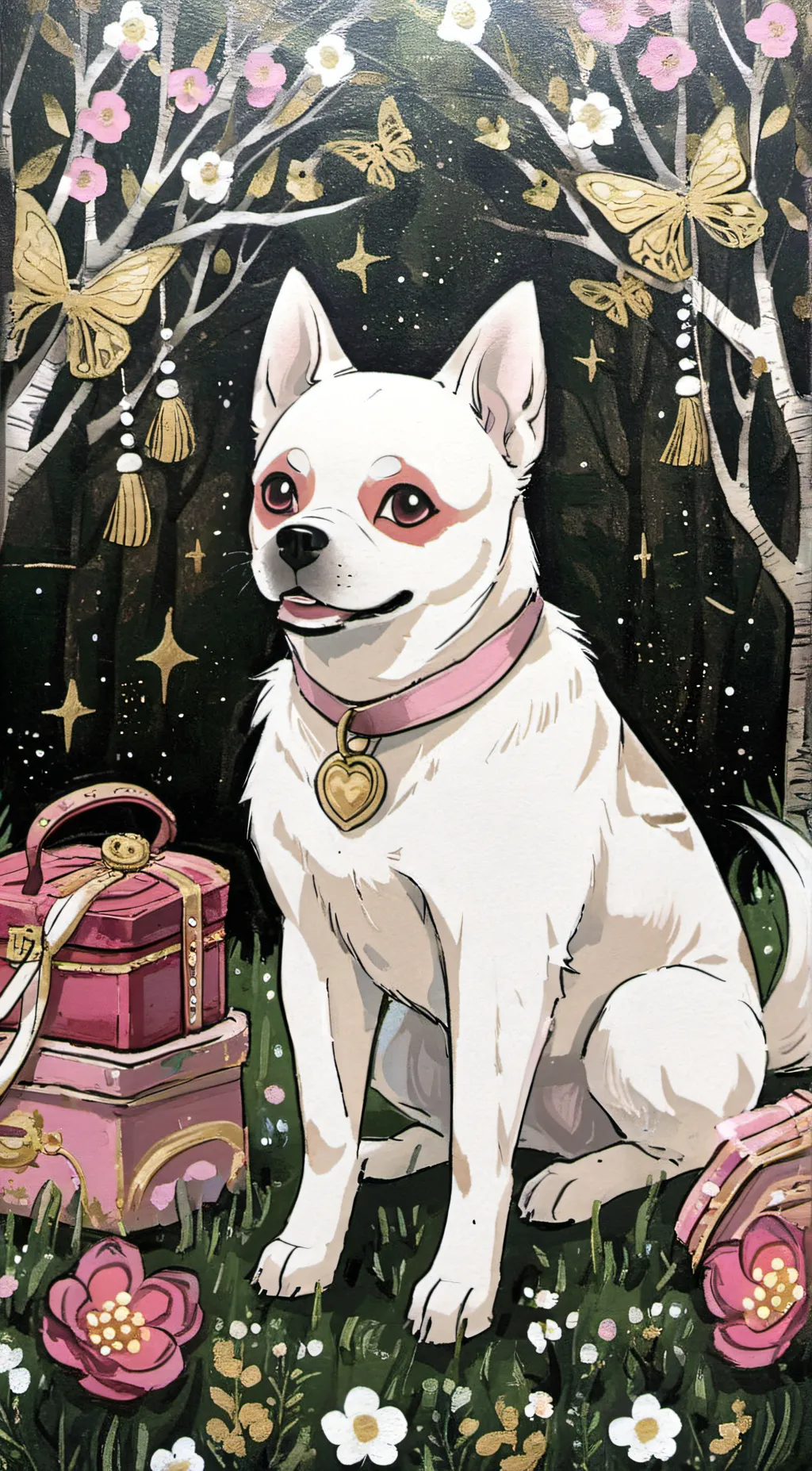 ai character: Anny dog background