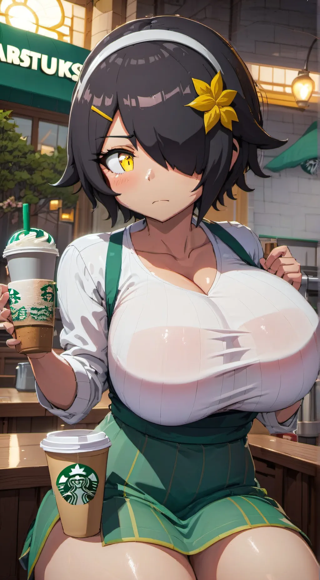 ai character: stella melika  background