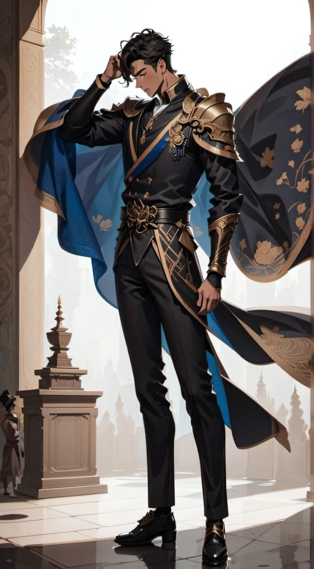 ai character: Damian  background