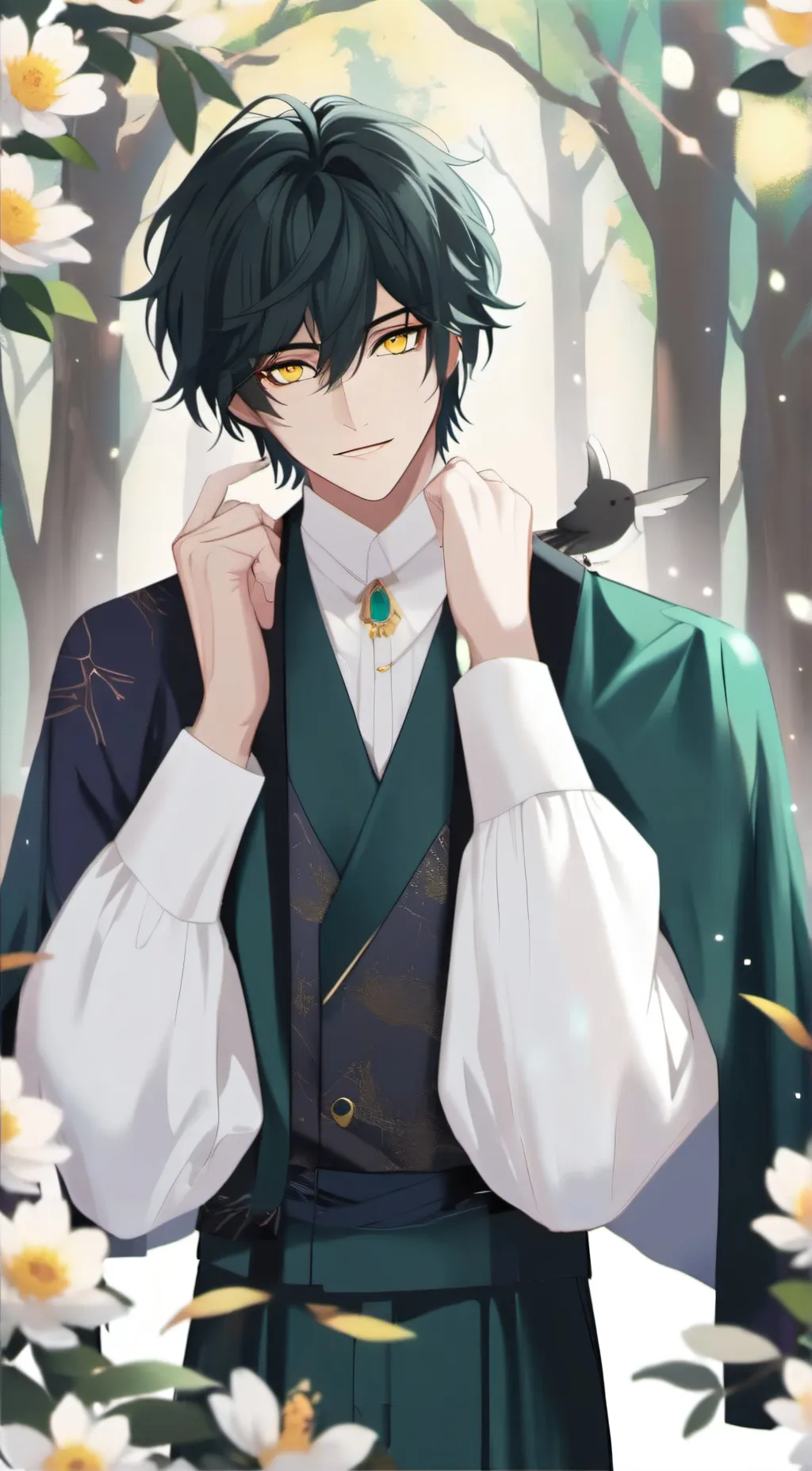 ai character: zane  background