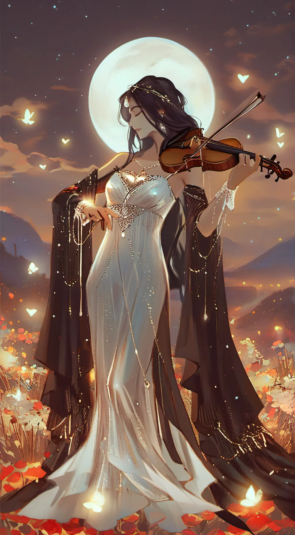 ai character: Moon background