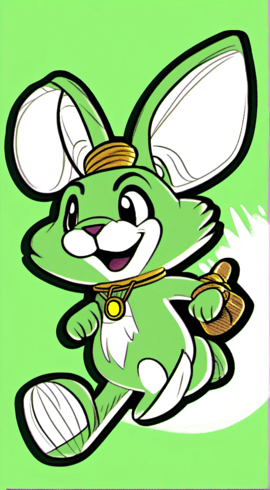 ai character: Hoppy hopscotch  background