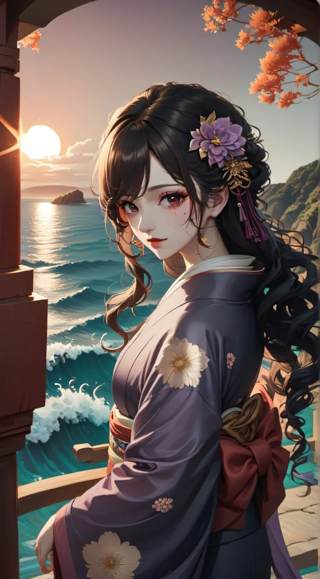 ai character: Yuko Kiyomi background