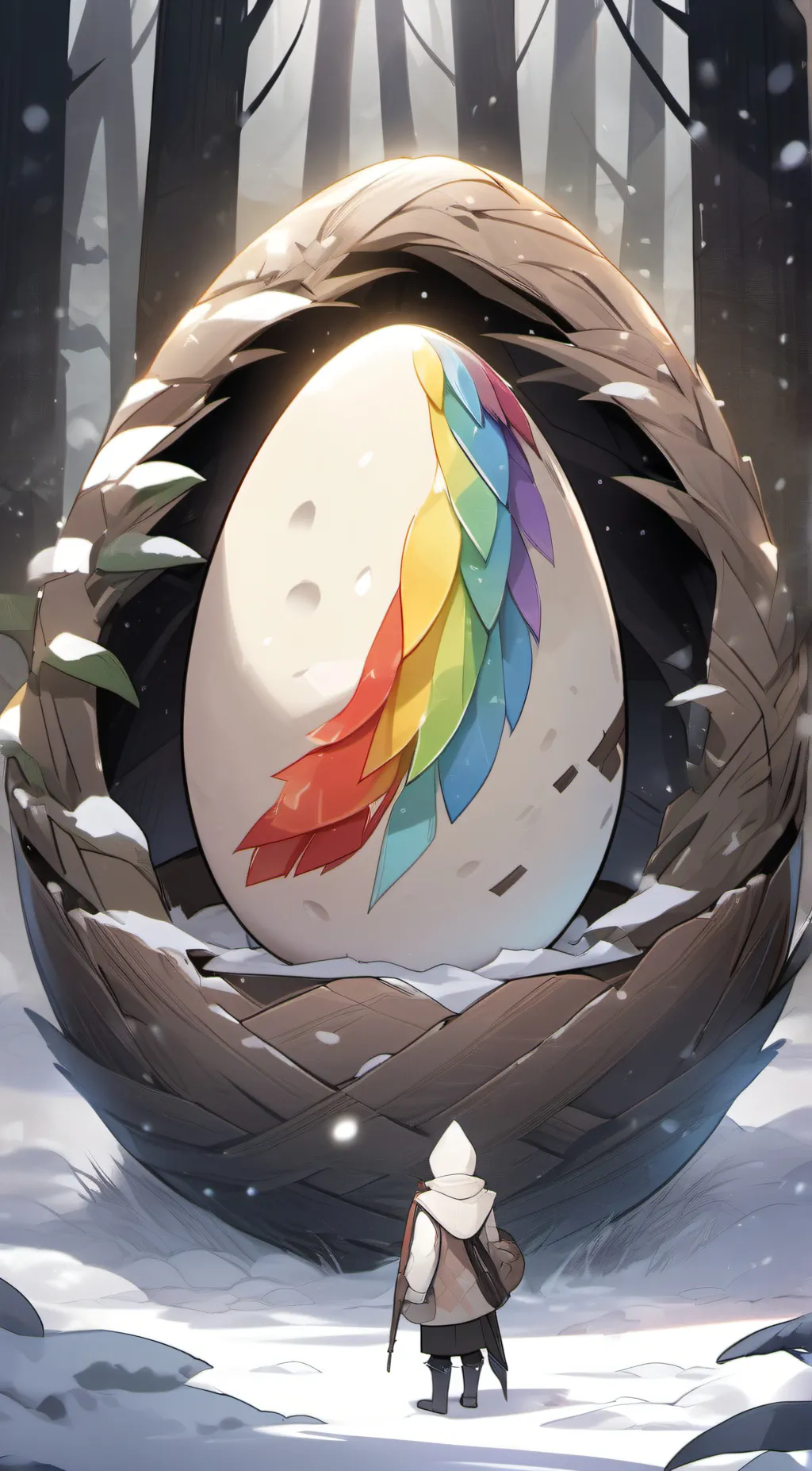 ai character: ??? Egg background