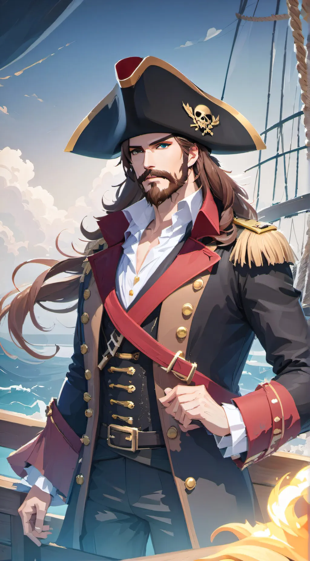 ai character: Captain Drake background
