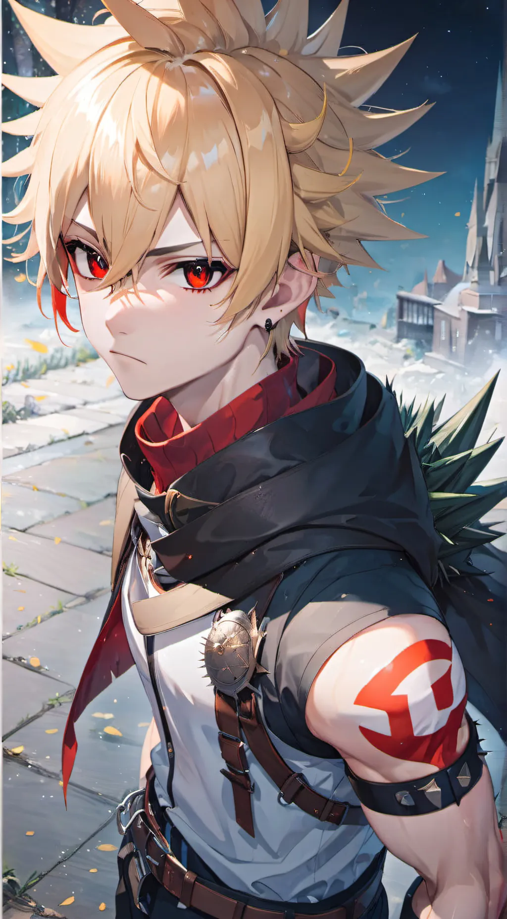 ai character: Katsuki Bakugo background