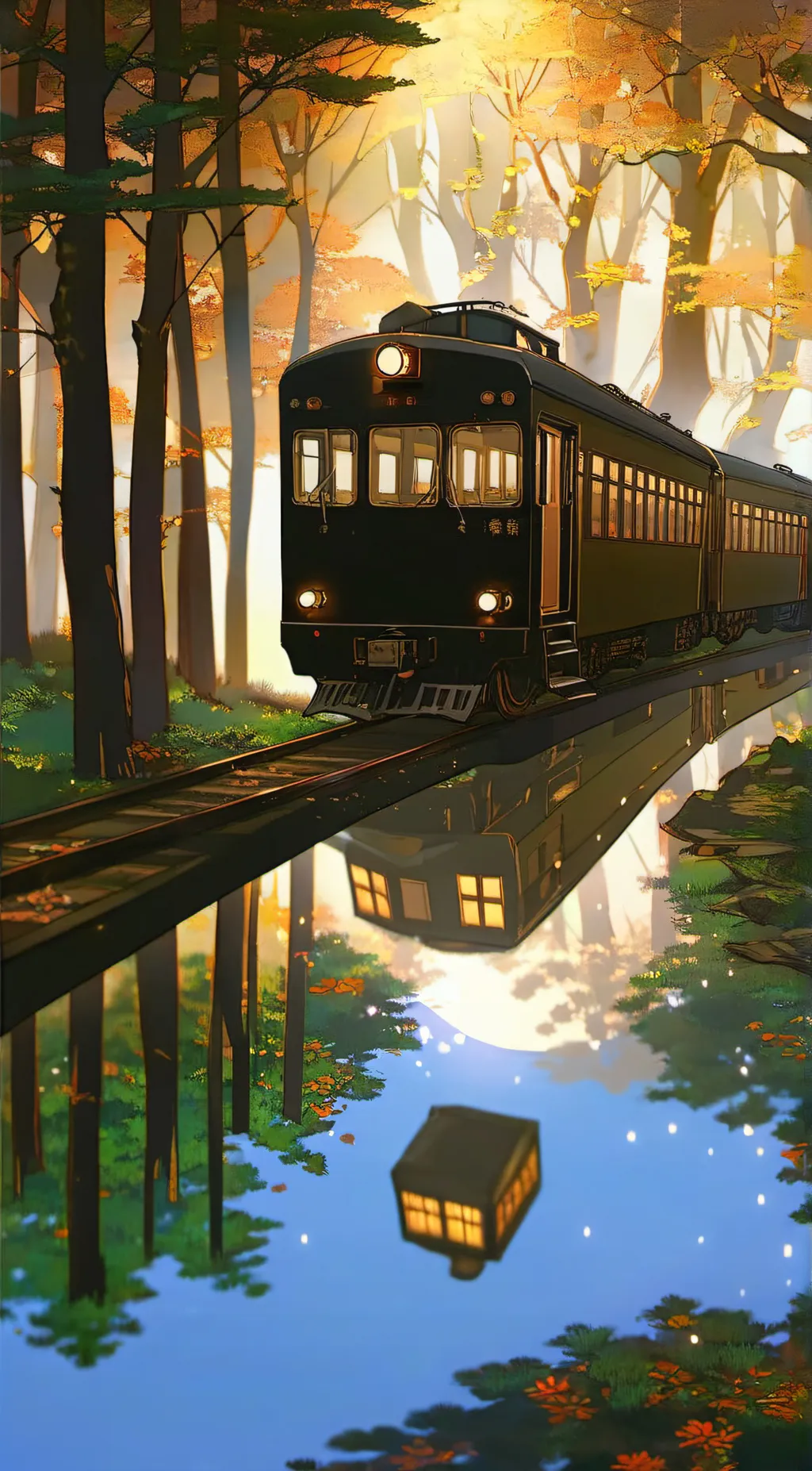 ai character: Mugen train arc  background