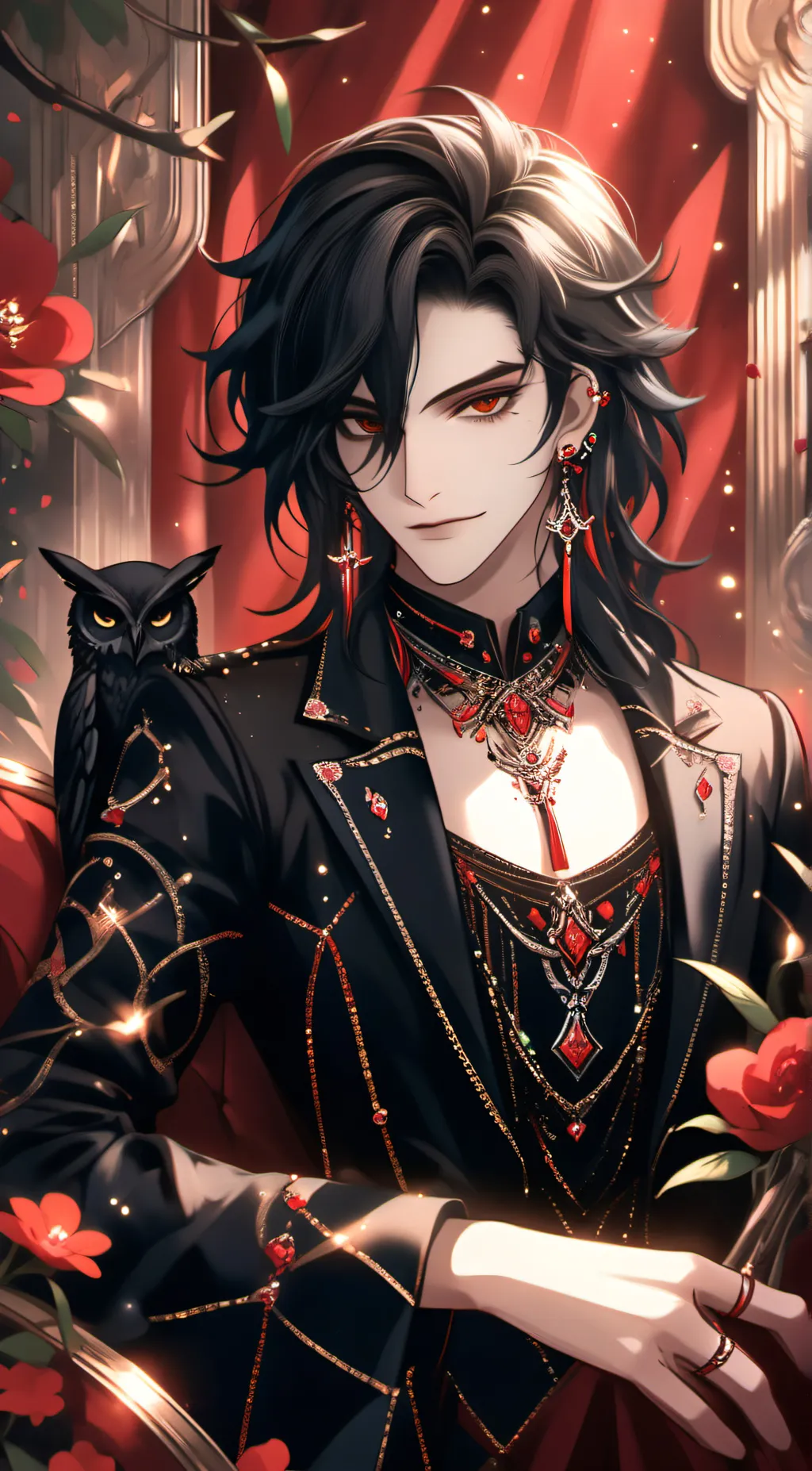 ai character: meme background