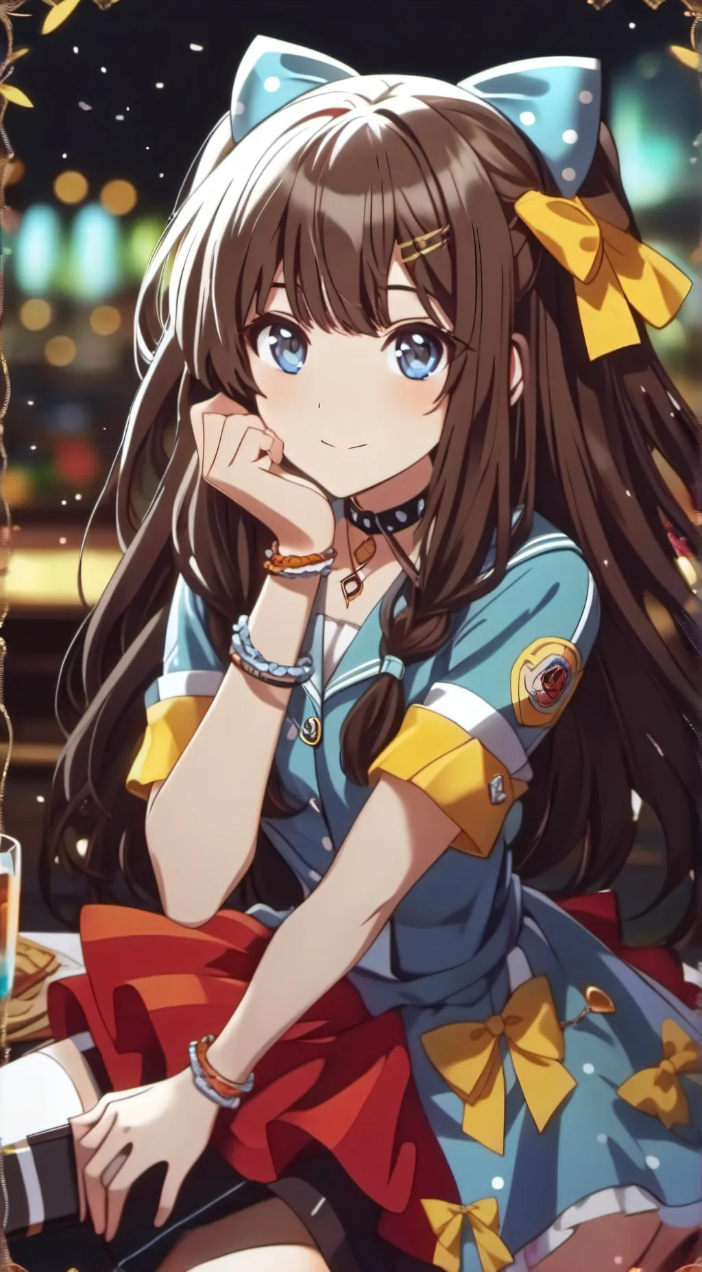 ai character: angelica  background