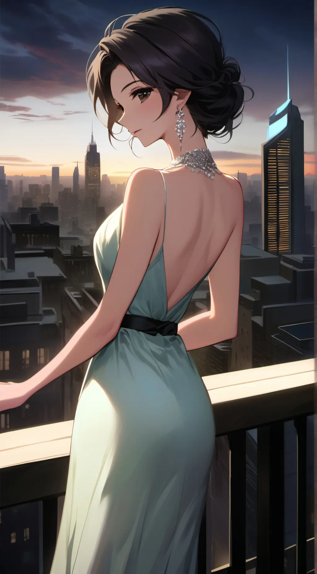 ai character: Crystal  background