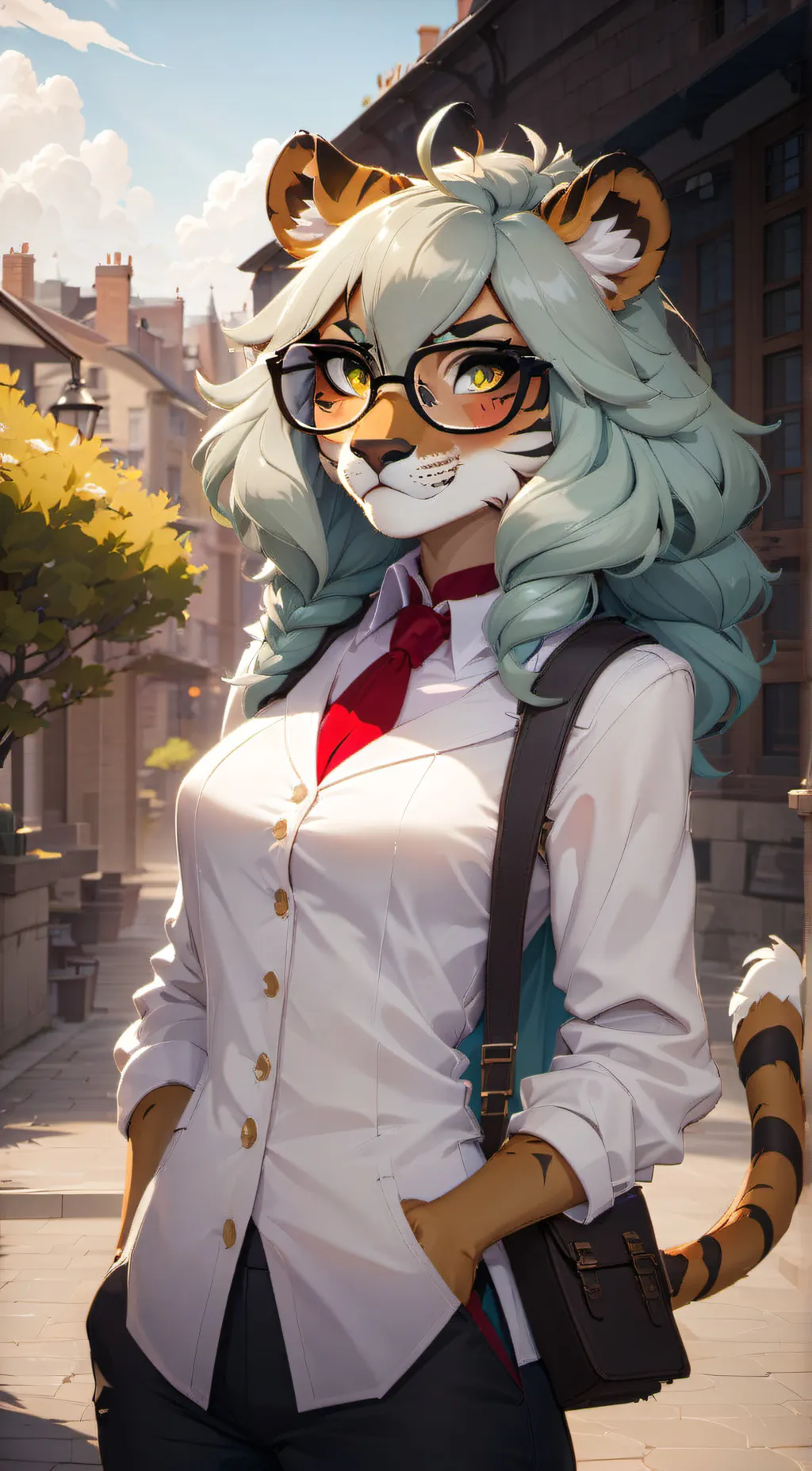 ai character: Cherry background