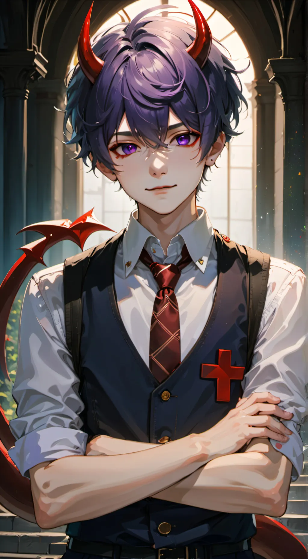 ai character: Accio (^•^) background