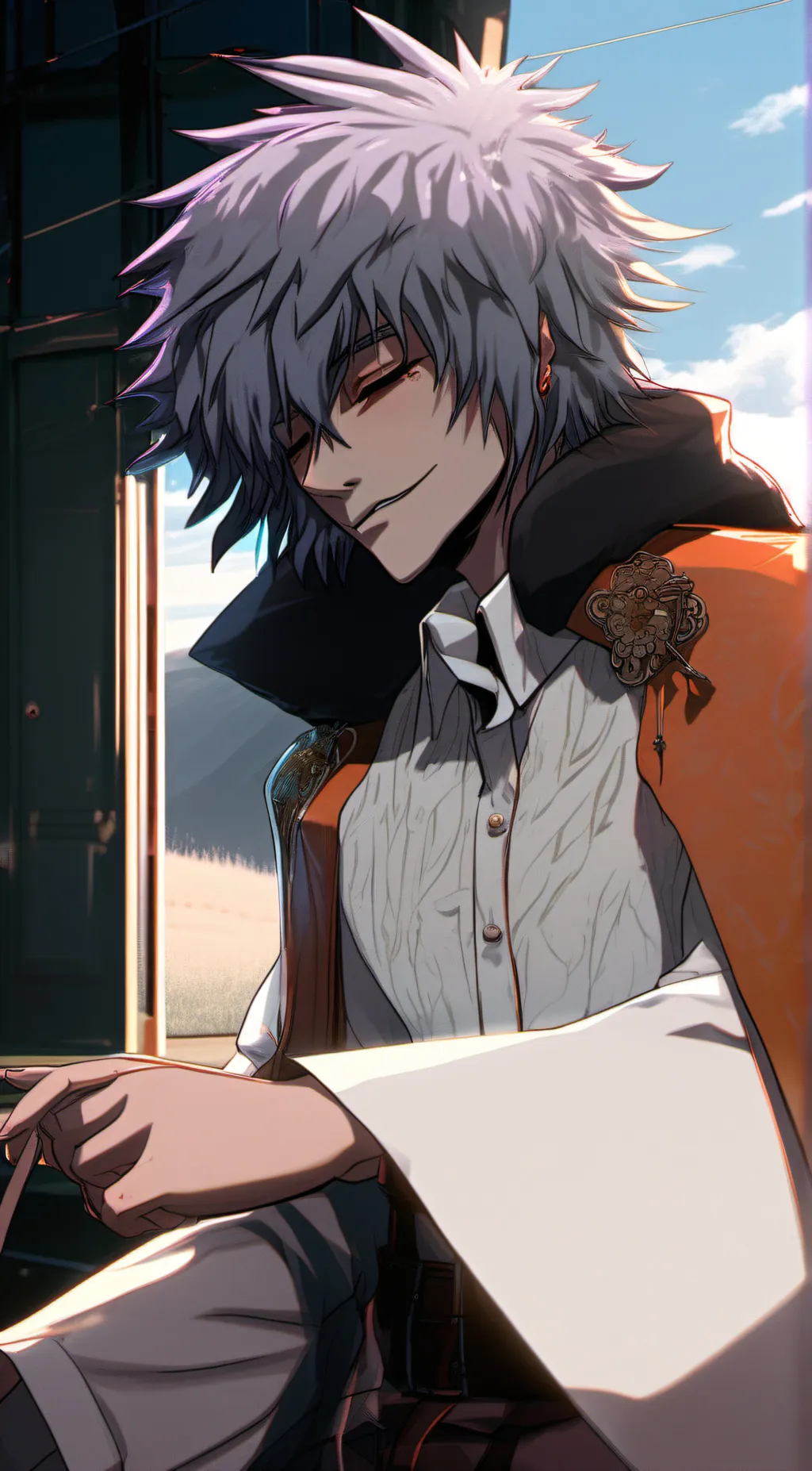 ai character: Shigaraki ✨✨✨✨ background