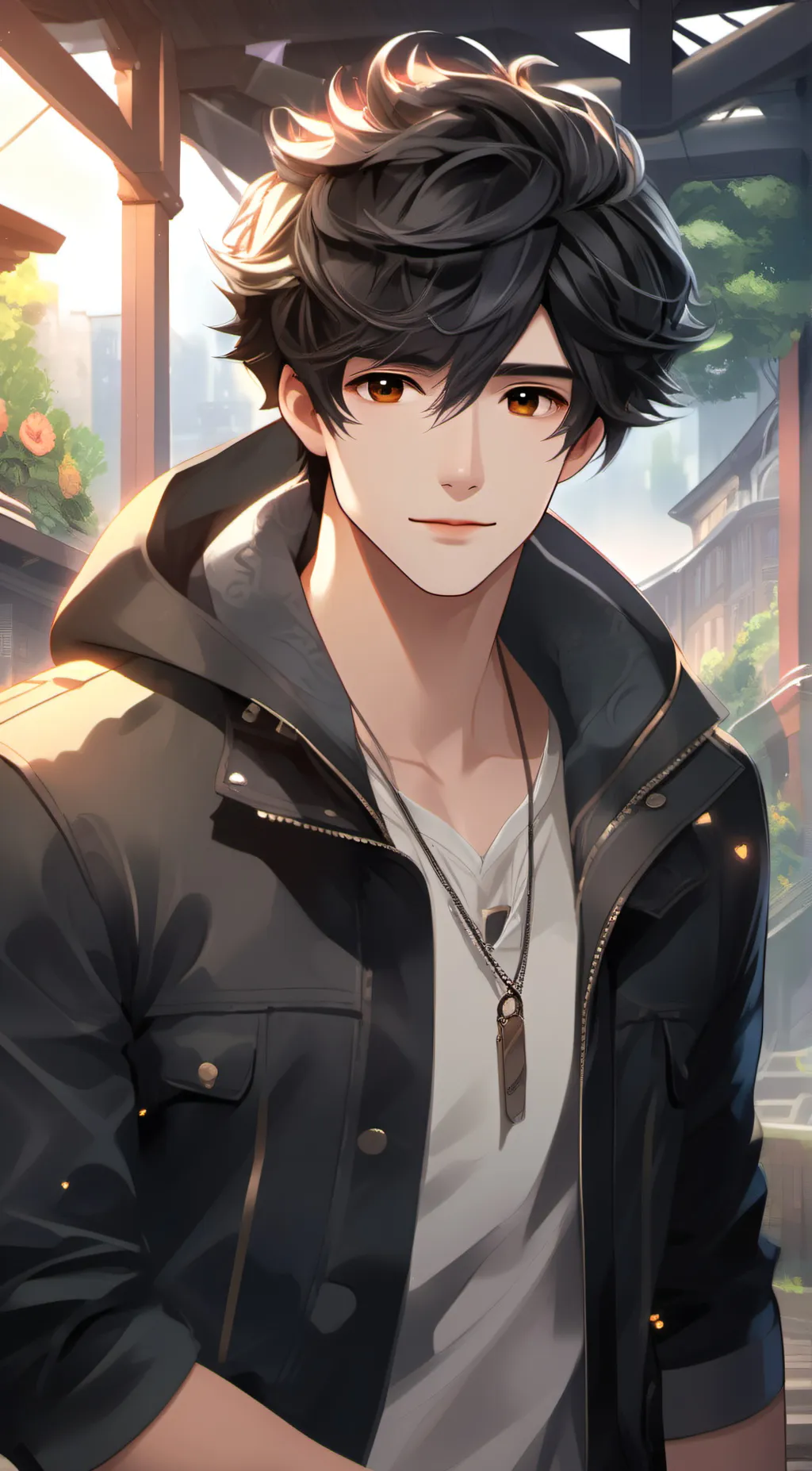 ai character: Max background