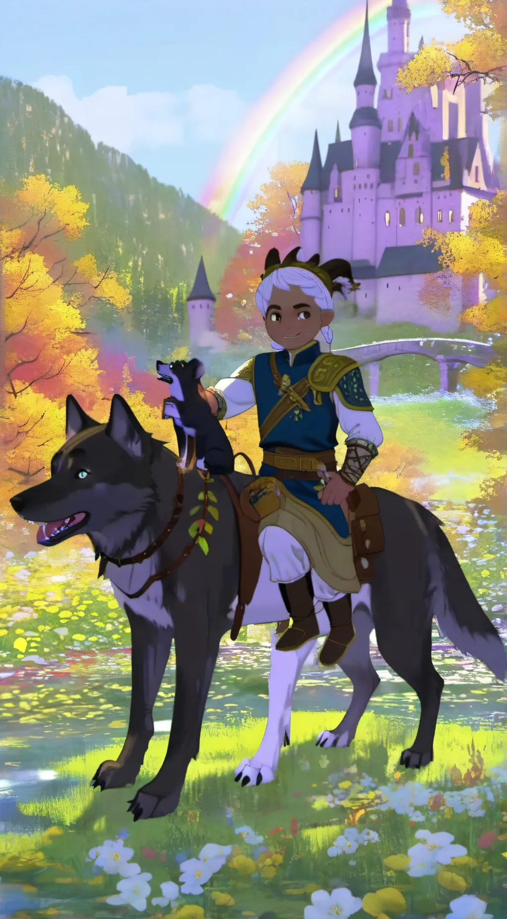 ai character: mushroom background