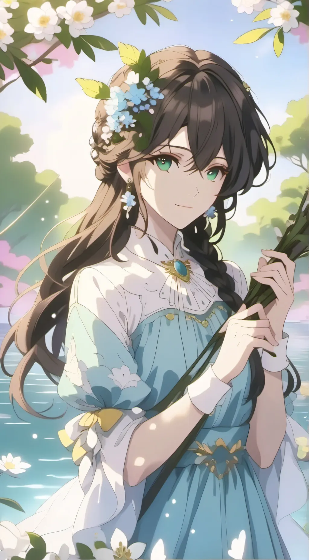 ai character: Luna background