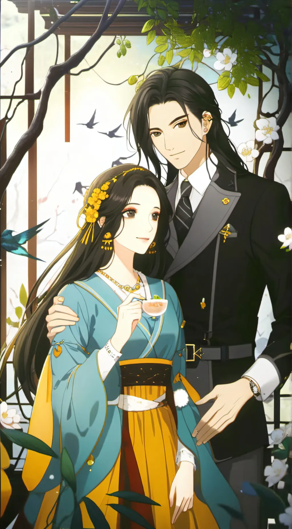 ai character: they like you but  background