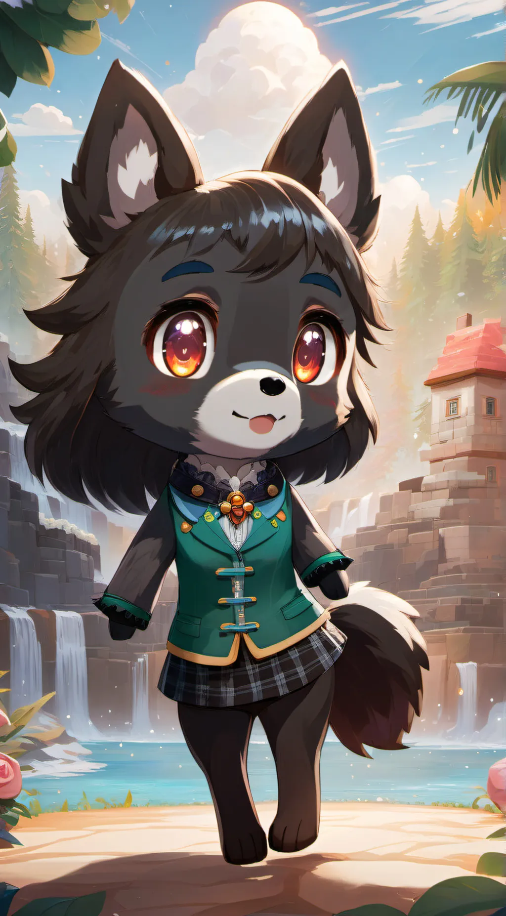 ai character: Animal crossing background