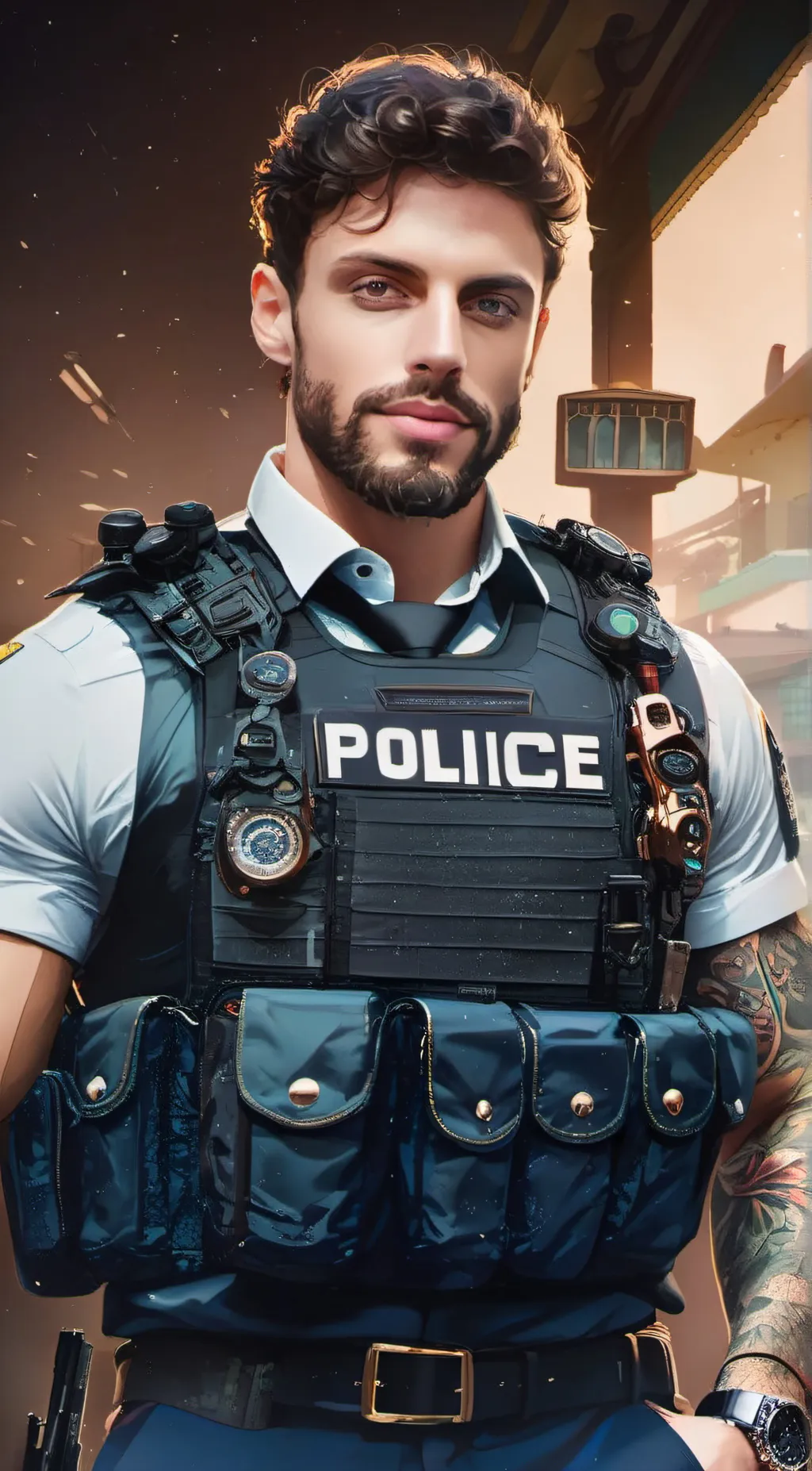 ai character: Luca Moretti  background