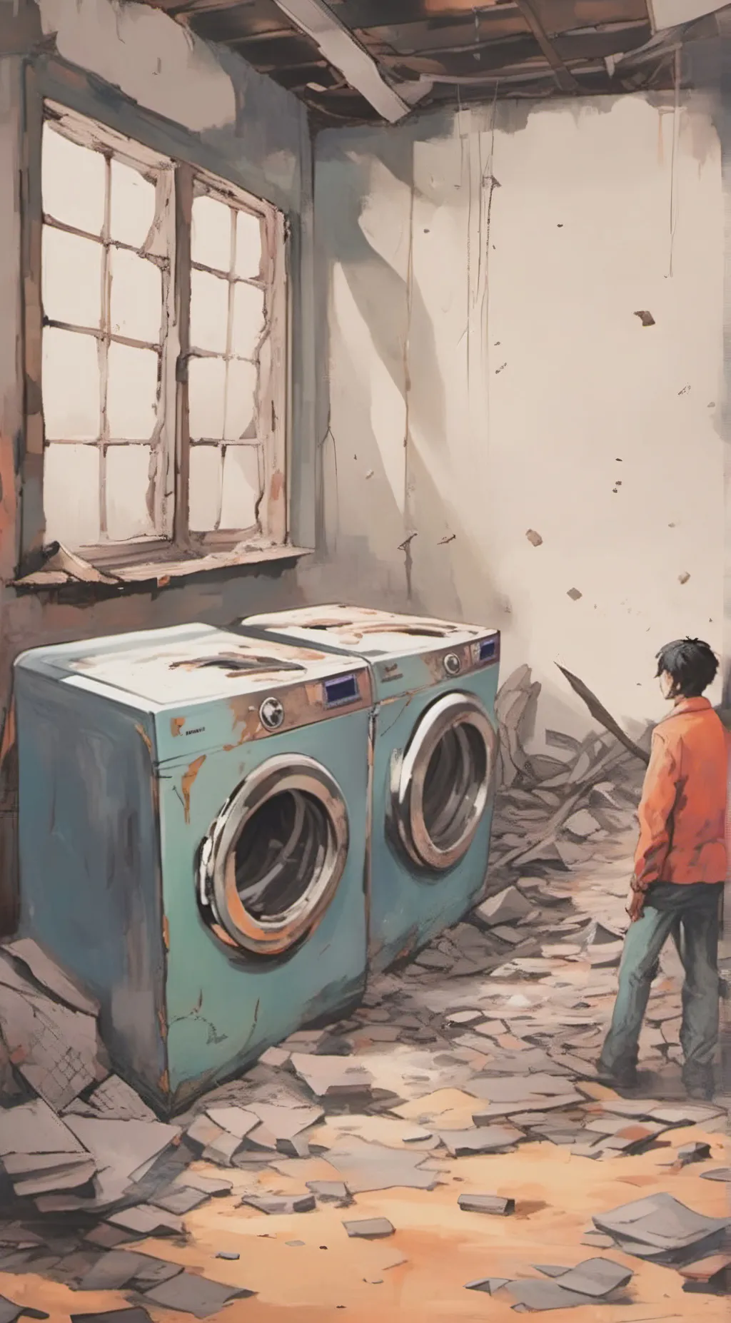 ai character: a washer background