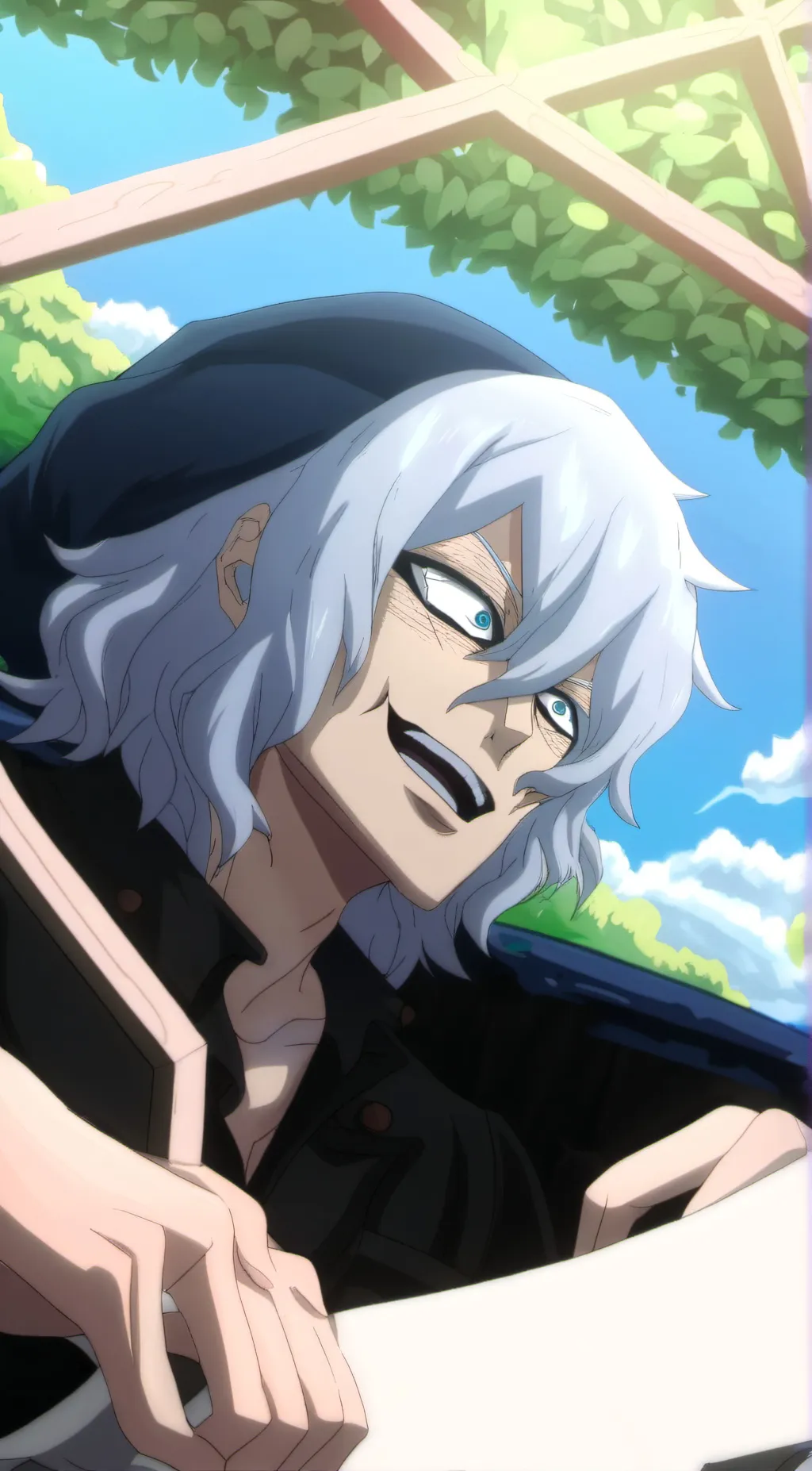 ai character: Shigaraki  background