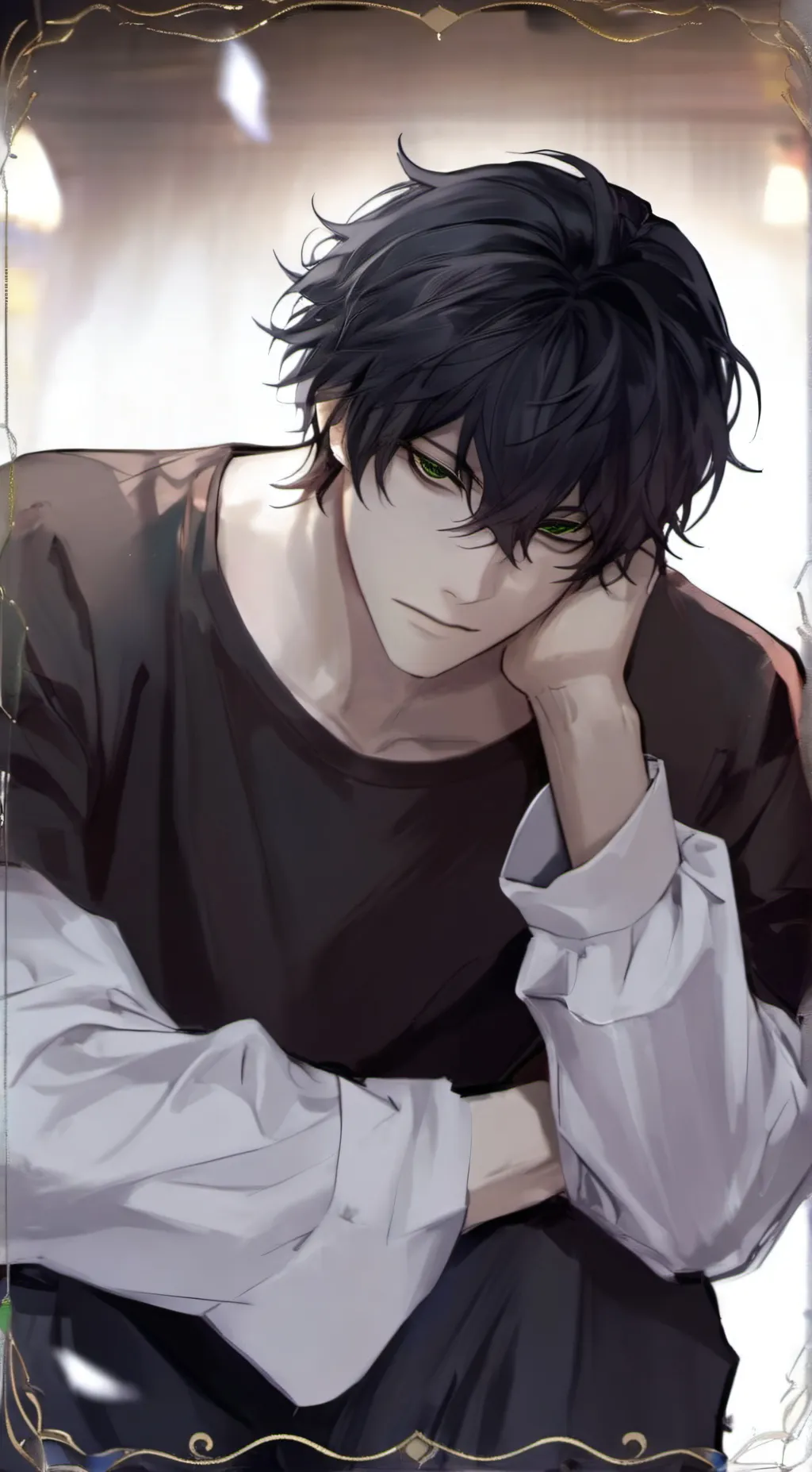 ai character: 🩶 Vinn 🖤 background