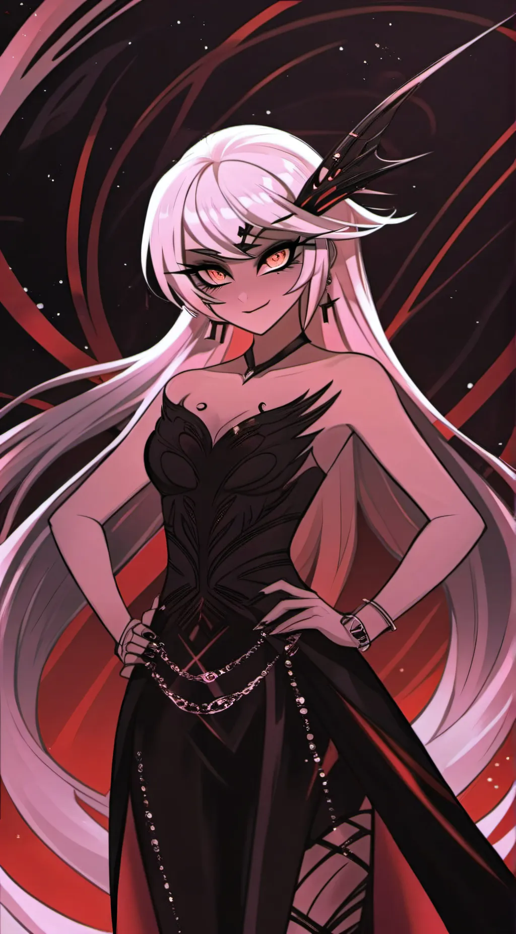 ai character: carmilla carmine background