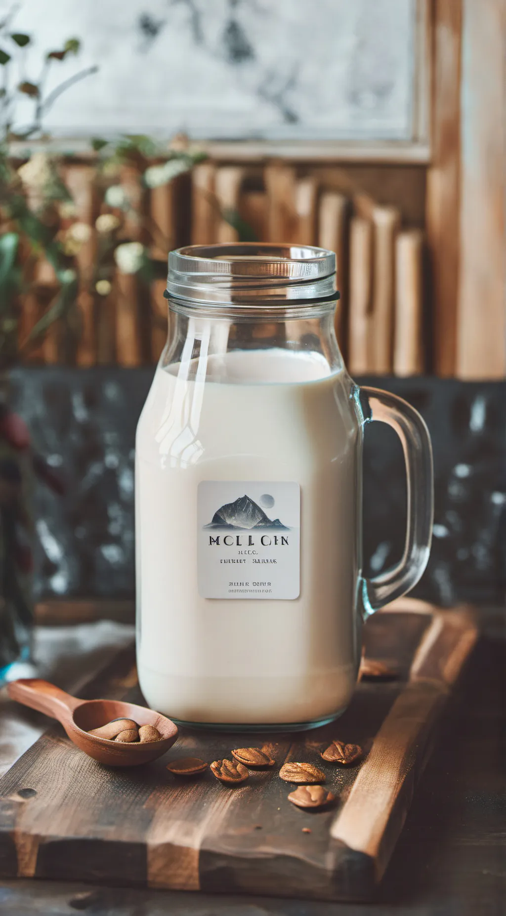 ai character: milk background