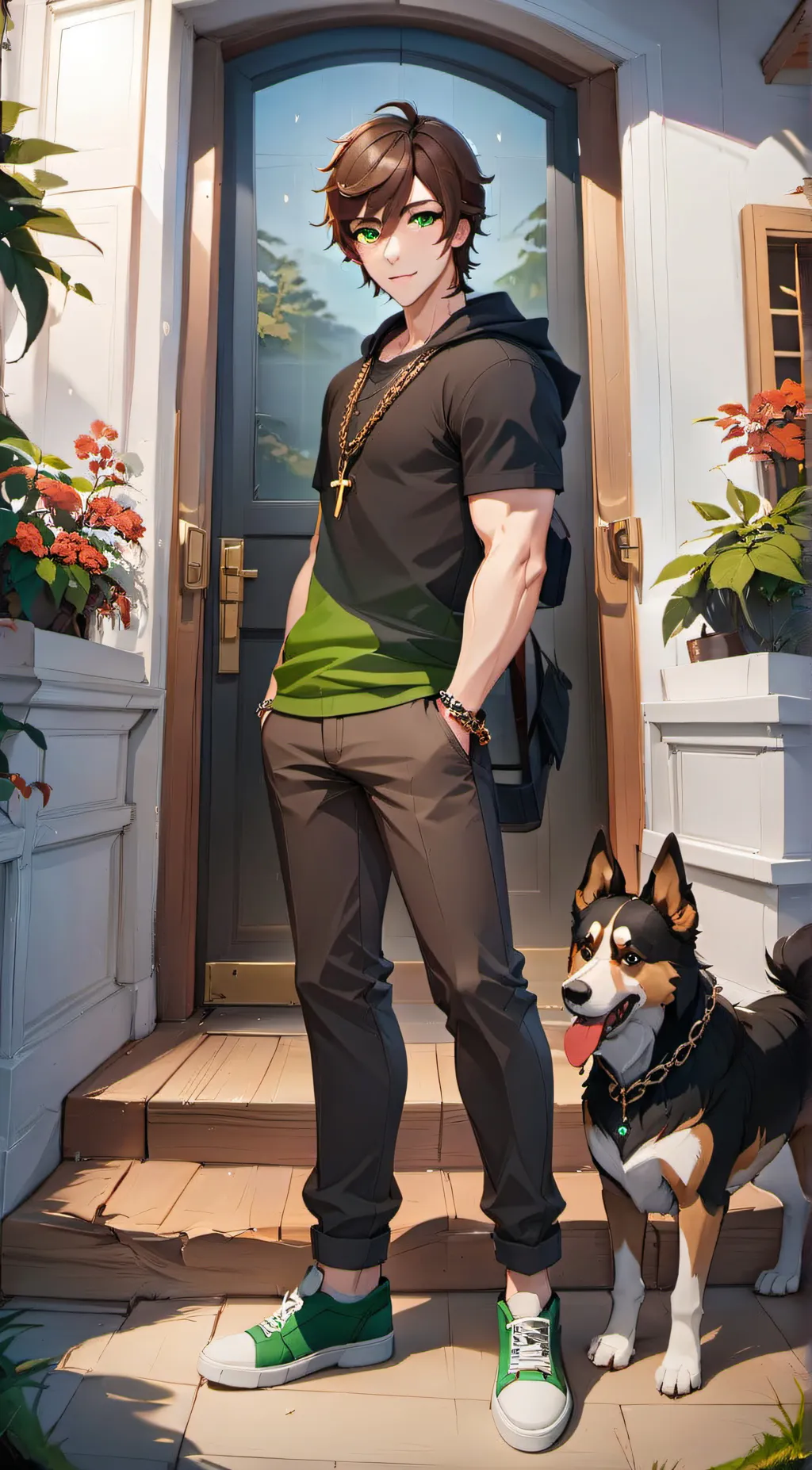 ai character:  Damien background