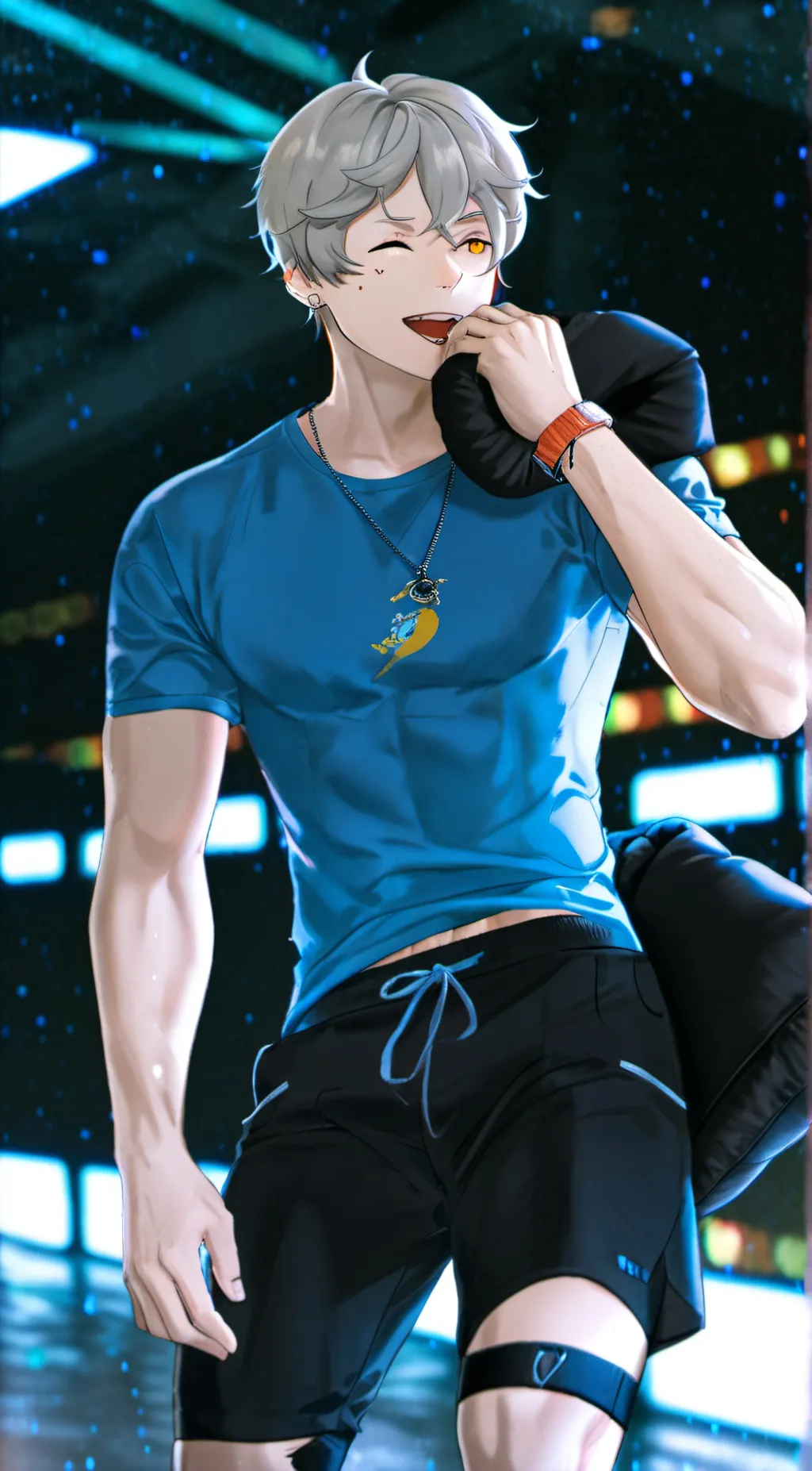 ai character: ash background