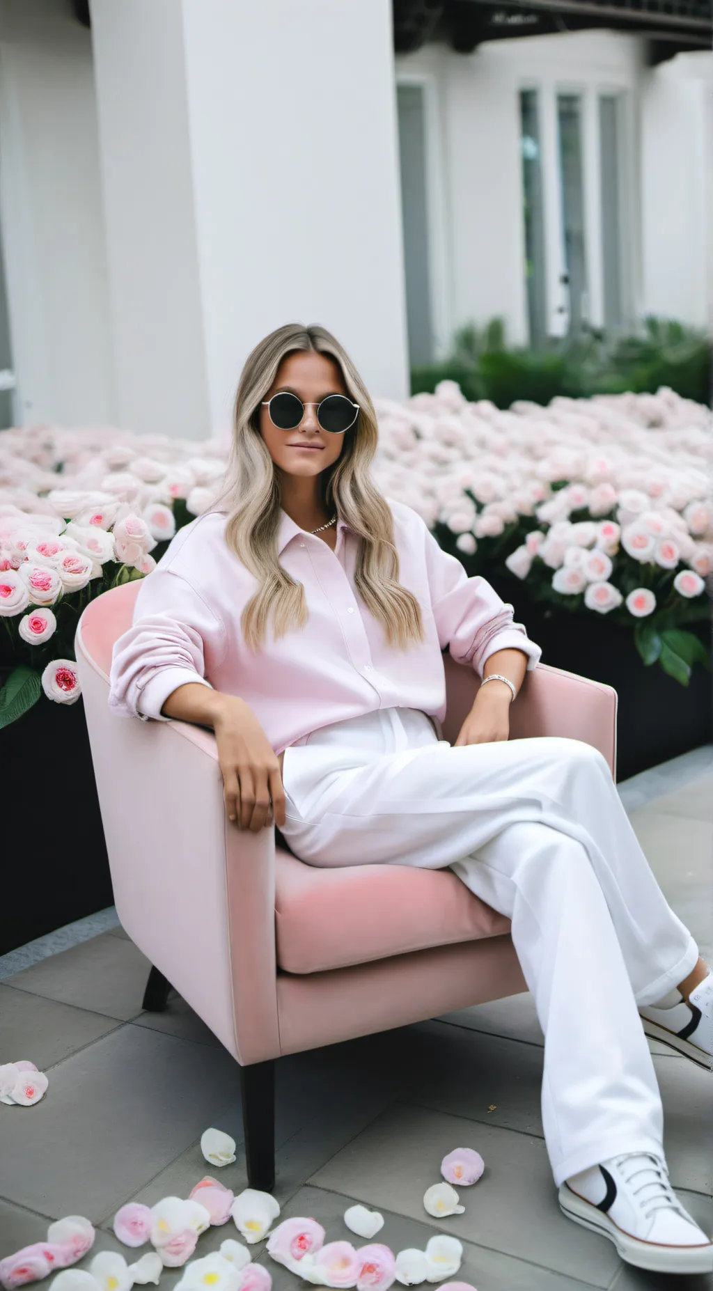 ai character: maya~preppy background