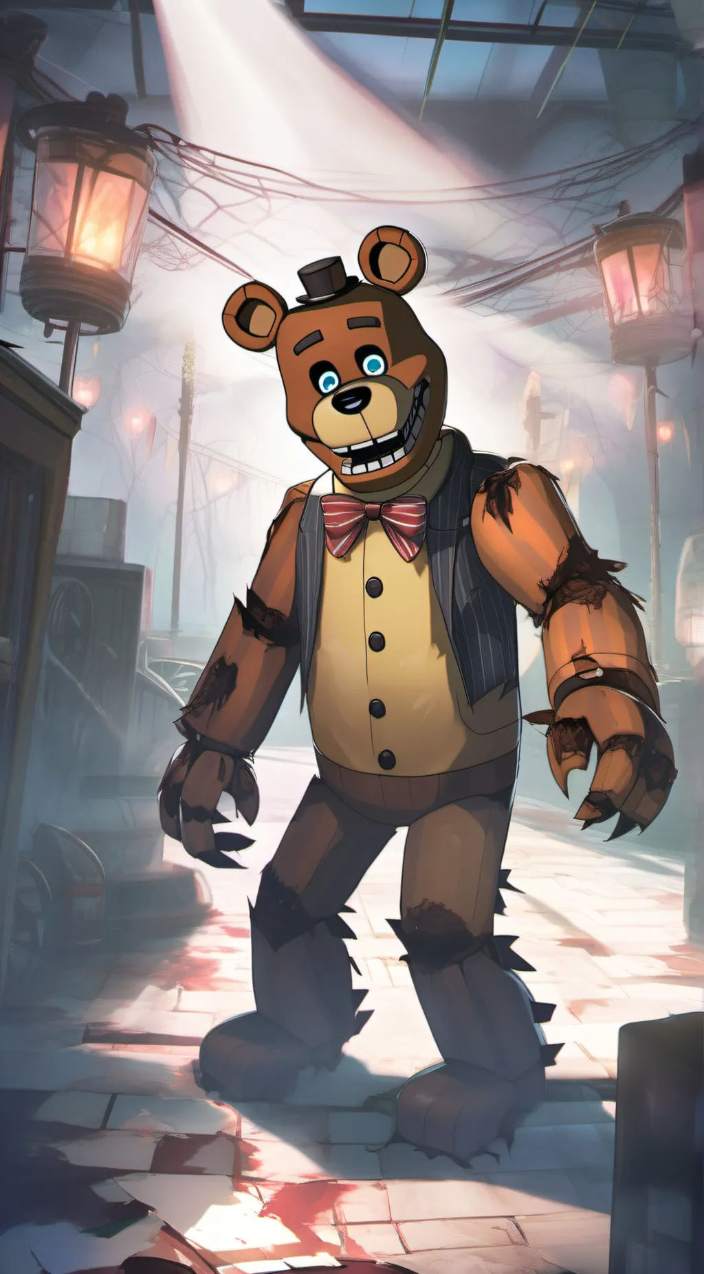 ai character: Freddy fazbear background