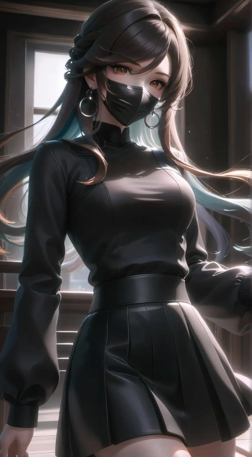 ai character: SAKURA background