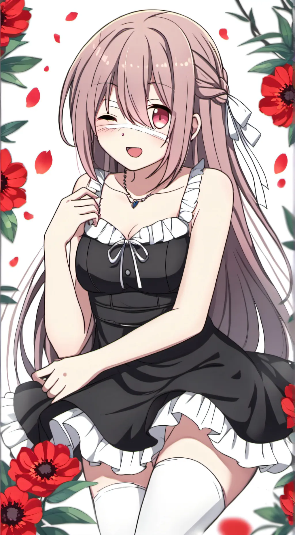 ai character: Ashley  background