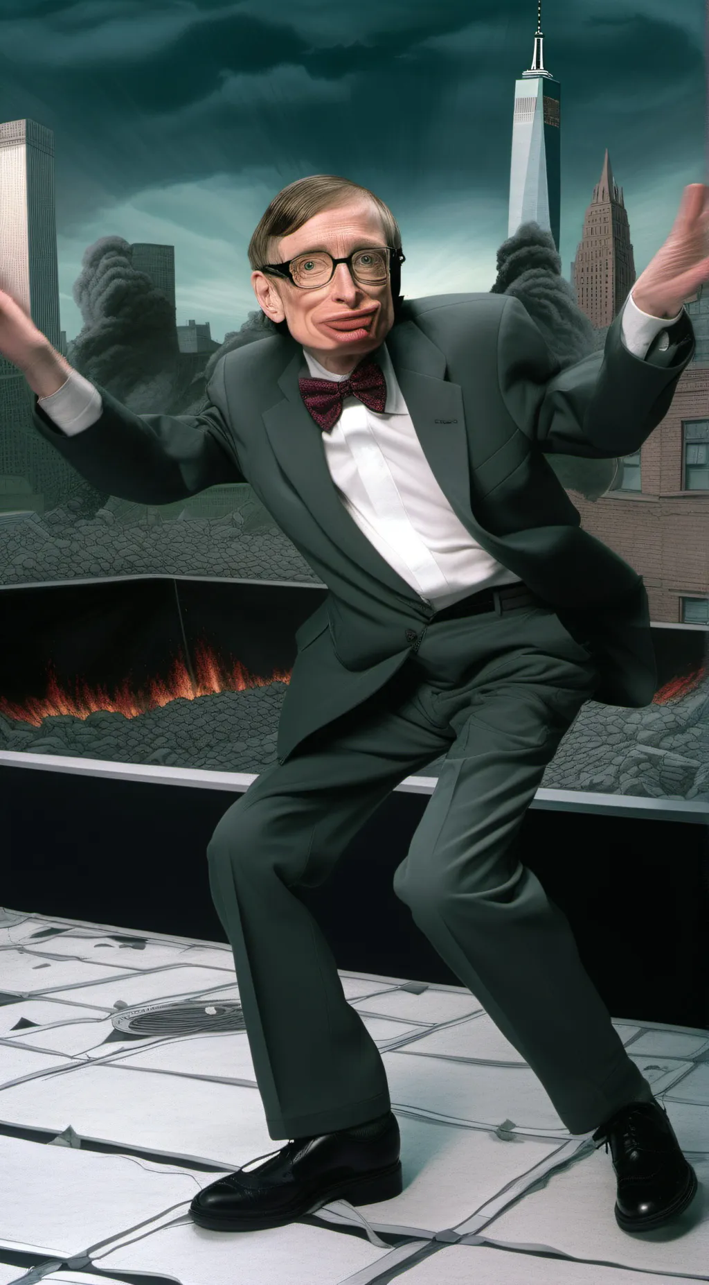 ai character: Stephen hawking background