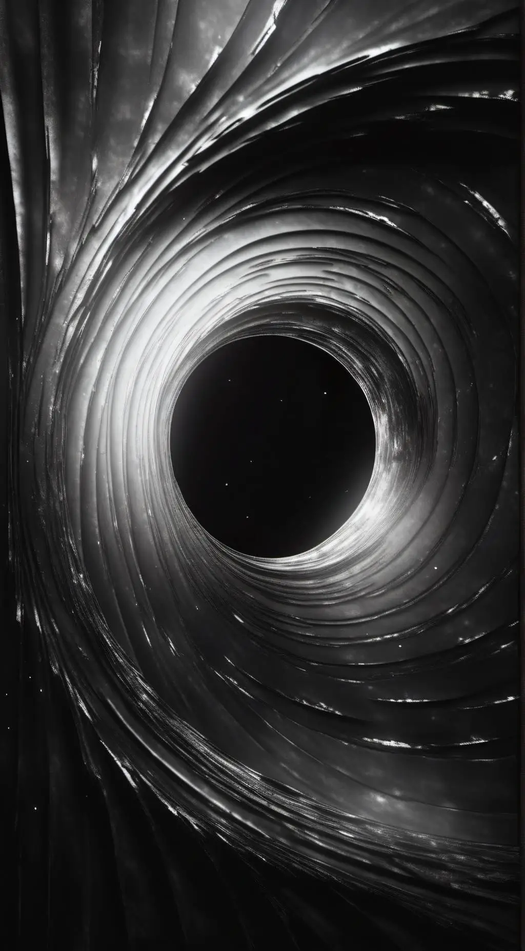 ai character: black hole background