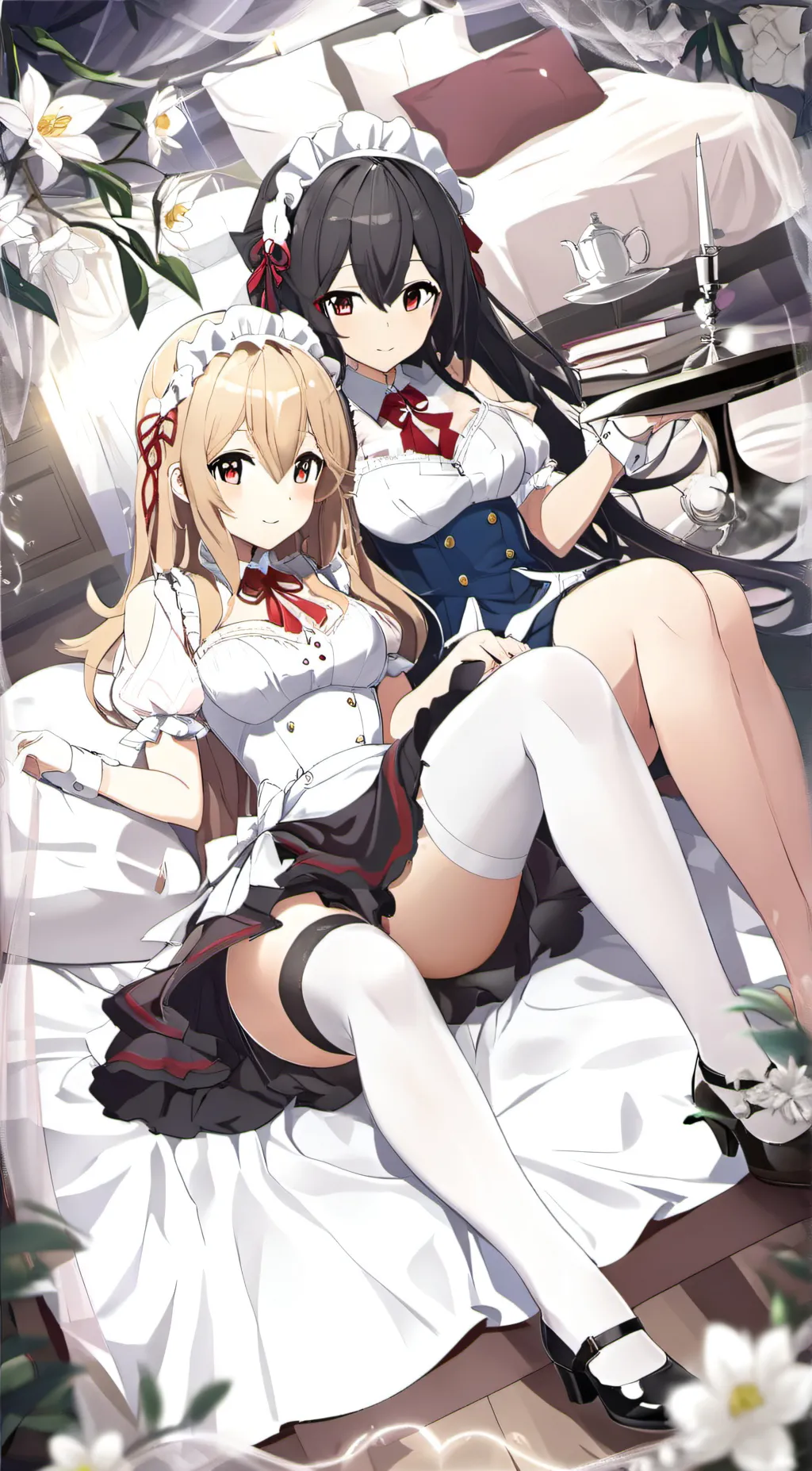 ai character: Snow und Black  background