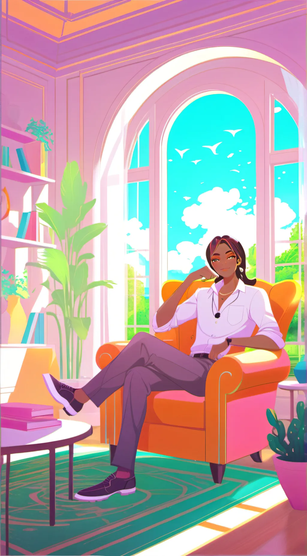 ai character: Angel background