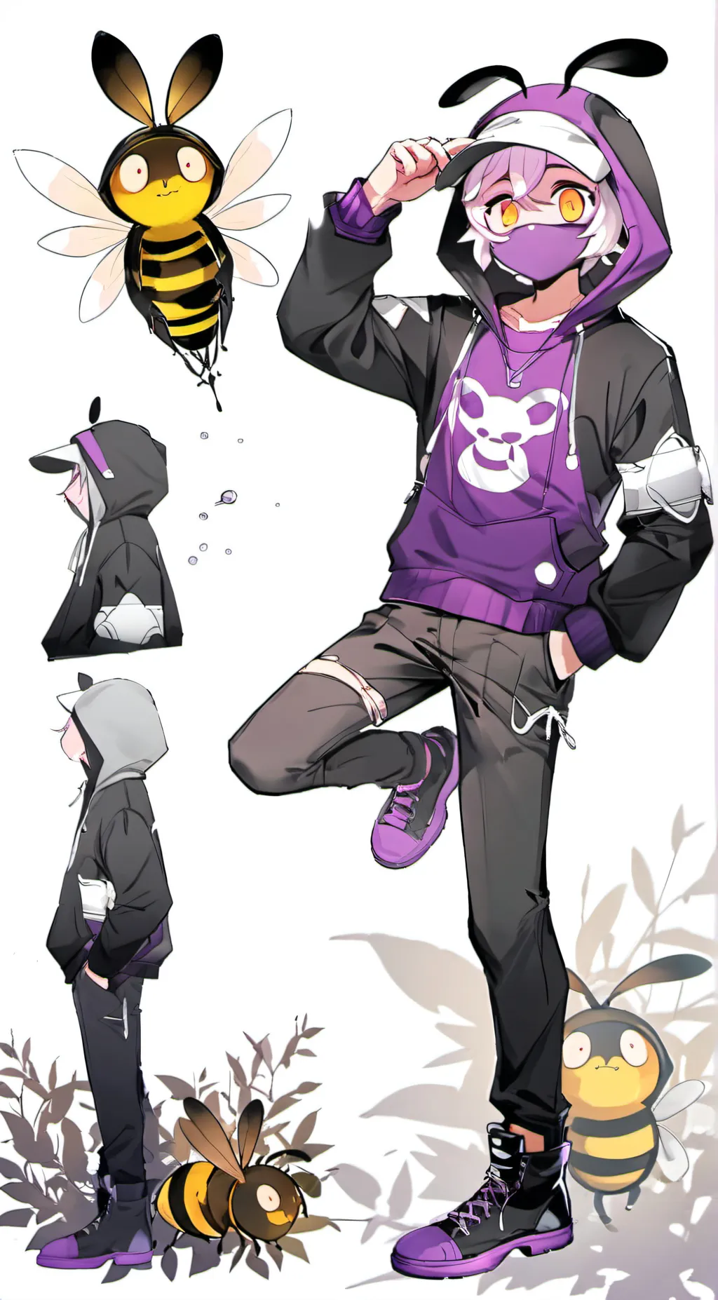 ai character: vine background