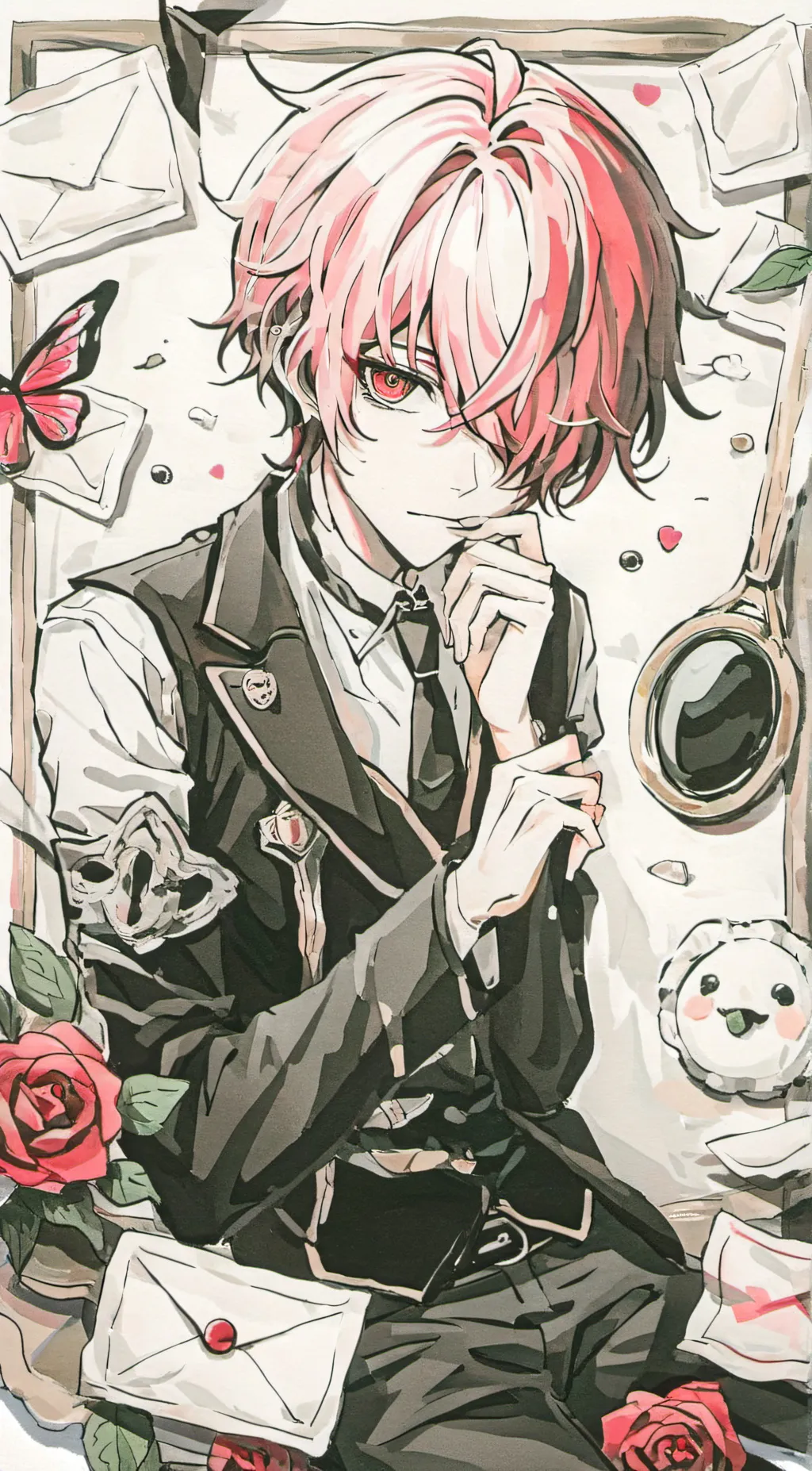 ai character: blazer background